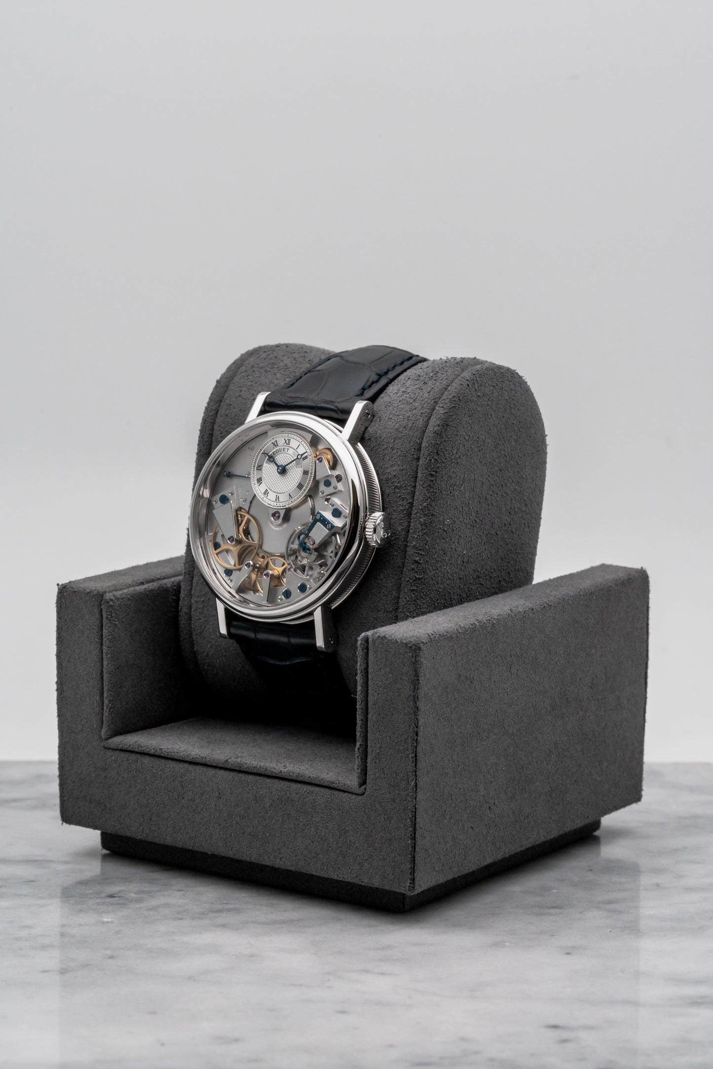 Breguet Tradition Retrograde 7037BB/11/9V6, Silver Dial