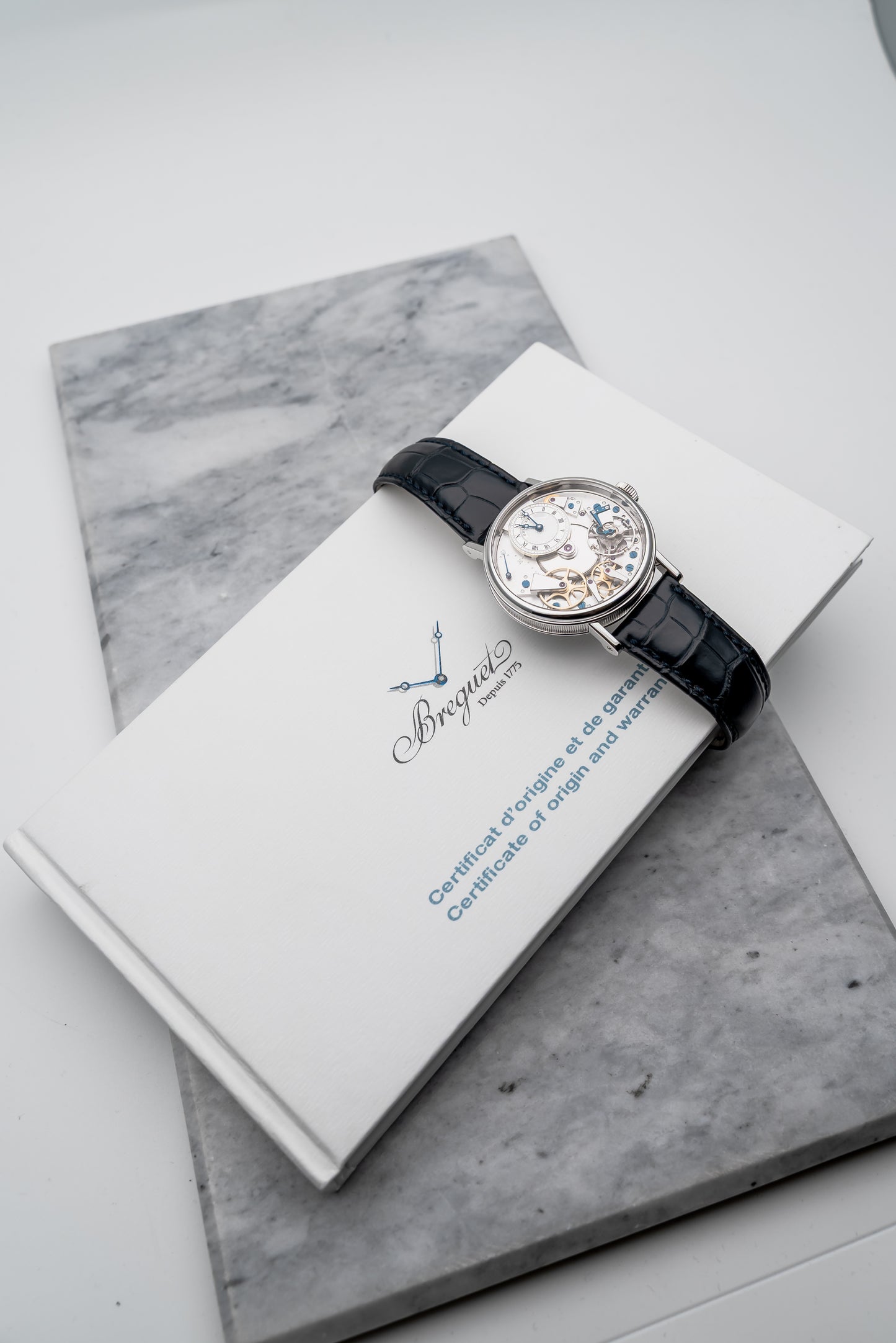 Breguet Tradition Retrograde 7037BB/11/9V6, Silver Dial