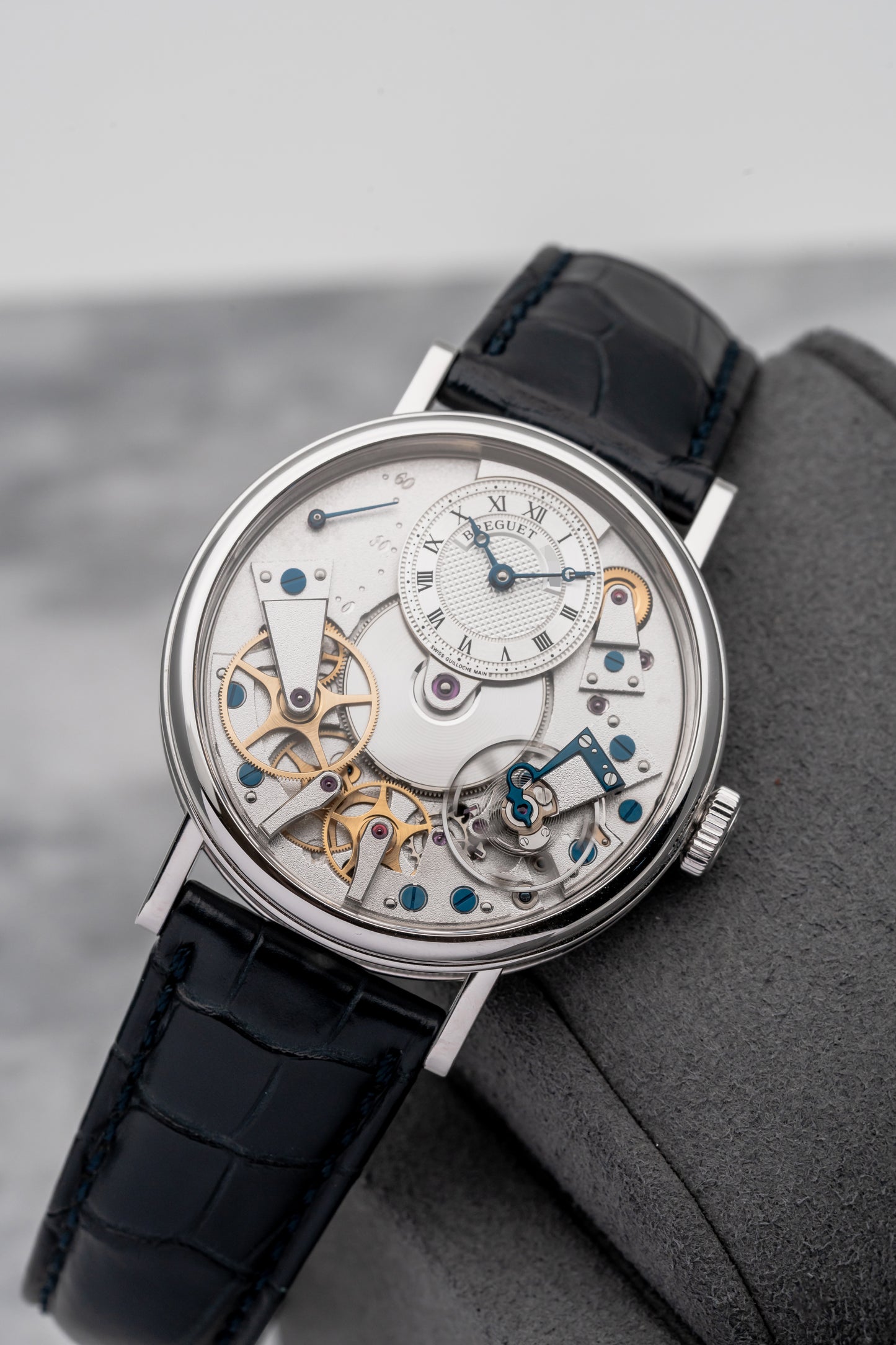 Breguet Tradition Retrograde 7037BB/11/9V6, Silver Dial