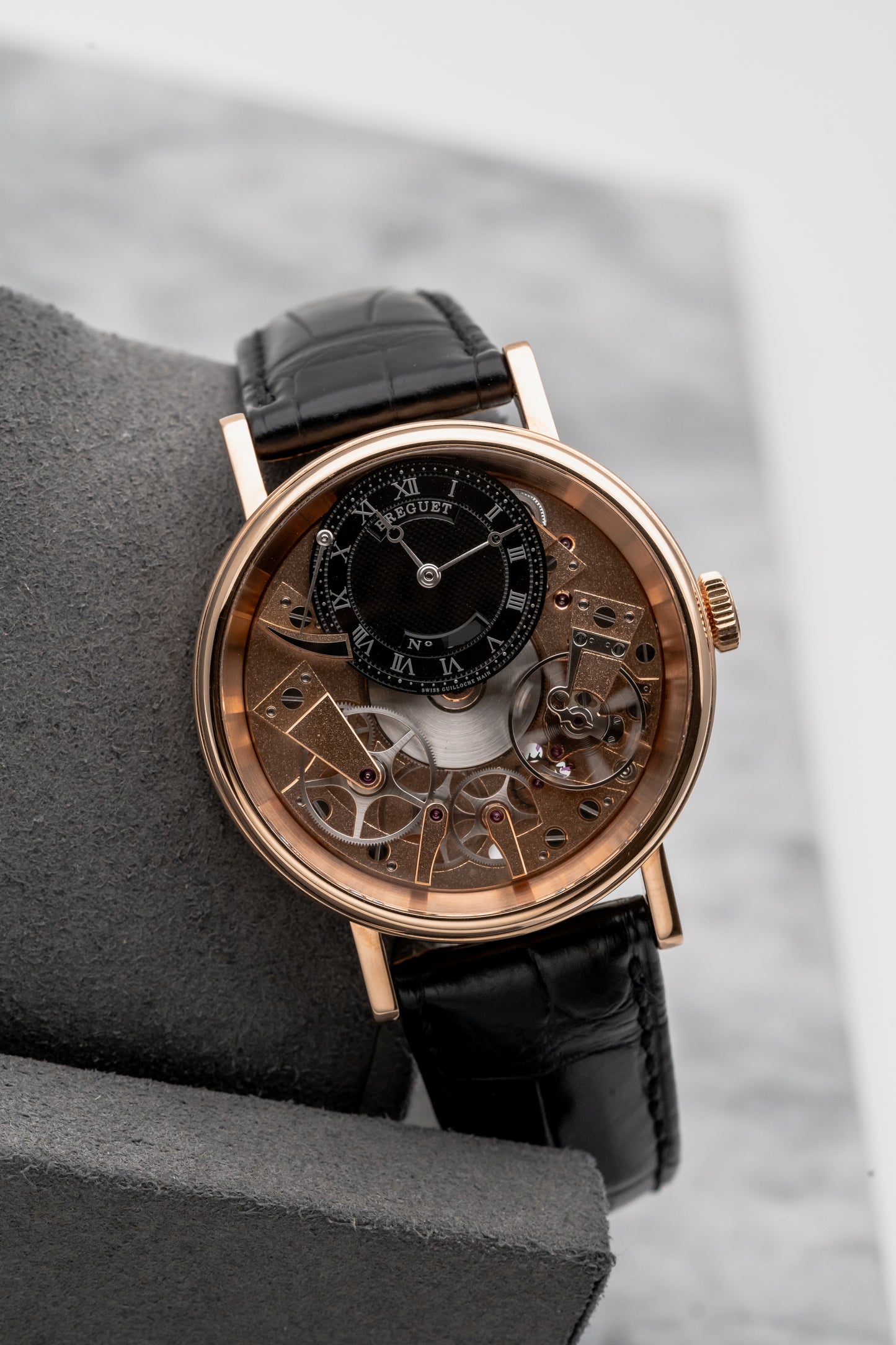 Breguet Tradition 7057BR/G9/9W6 Black Skeleton Dial