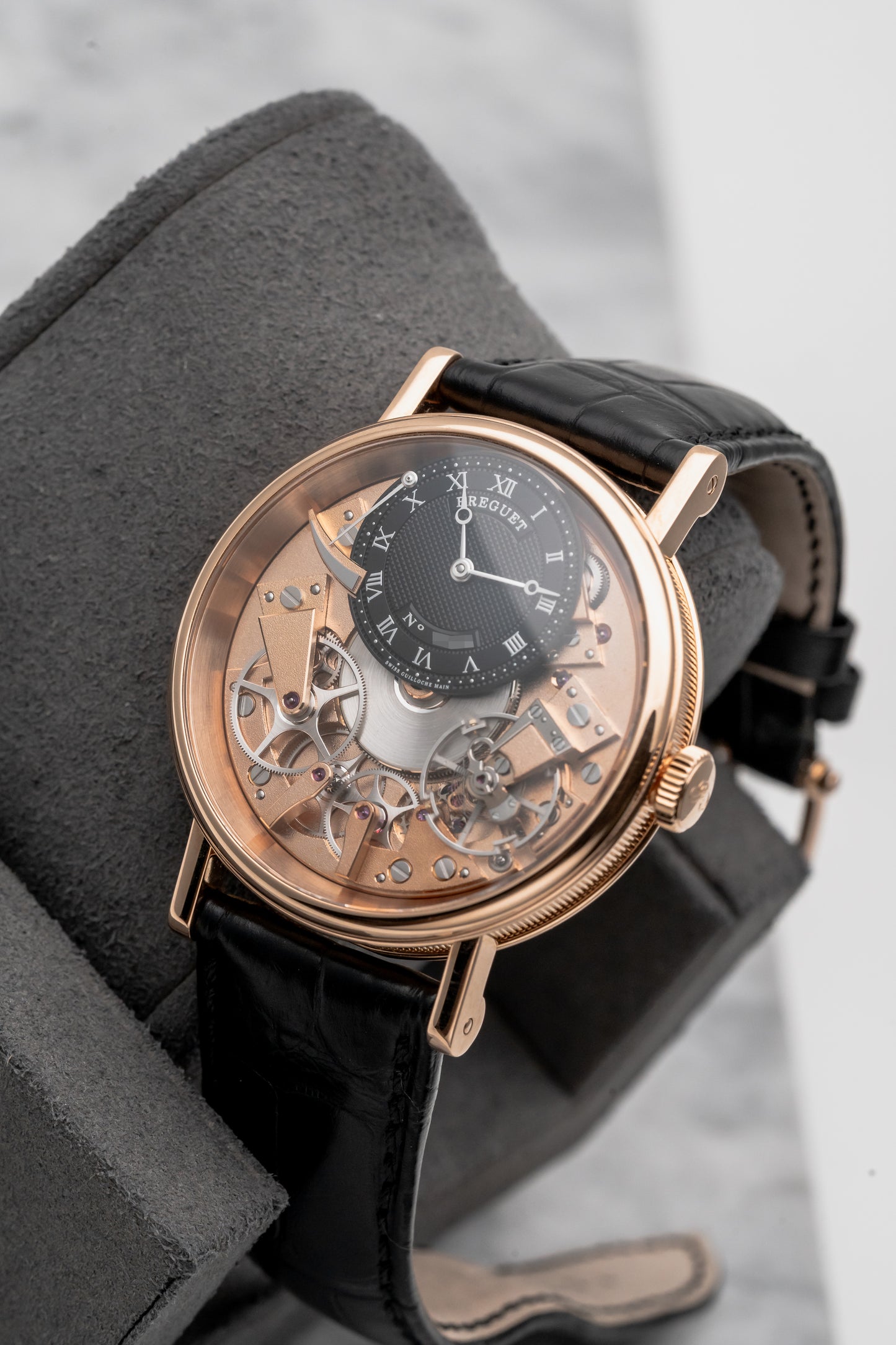 Breguet Tradition 7057BR/G9/9W6 Black Skeleton Dial