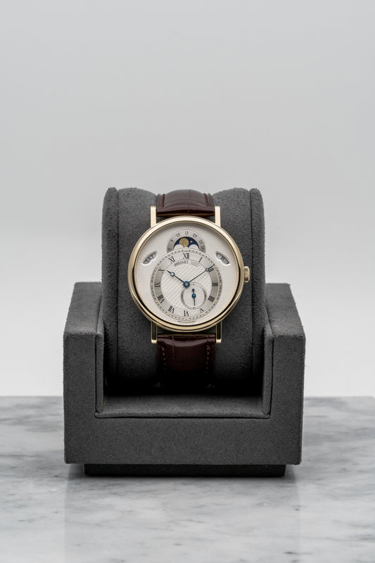 Breguet Classique Calendrier 7337BA/12/9V6 Yellow Gold, Silver Guilloché Dial