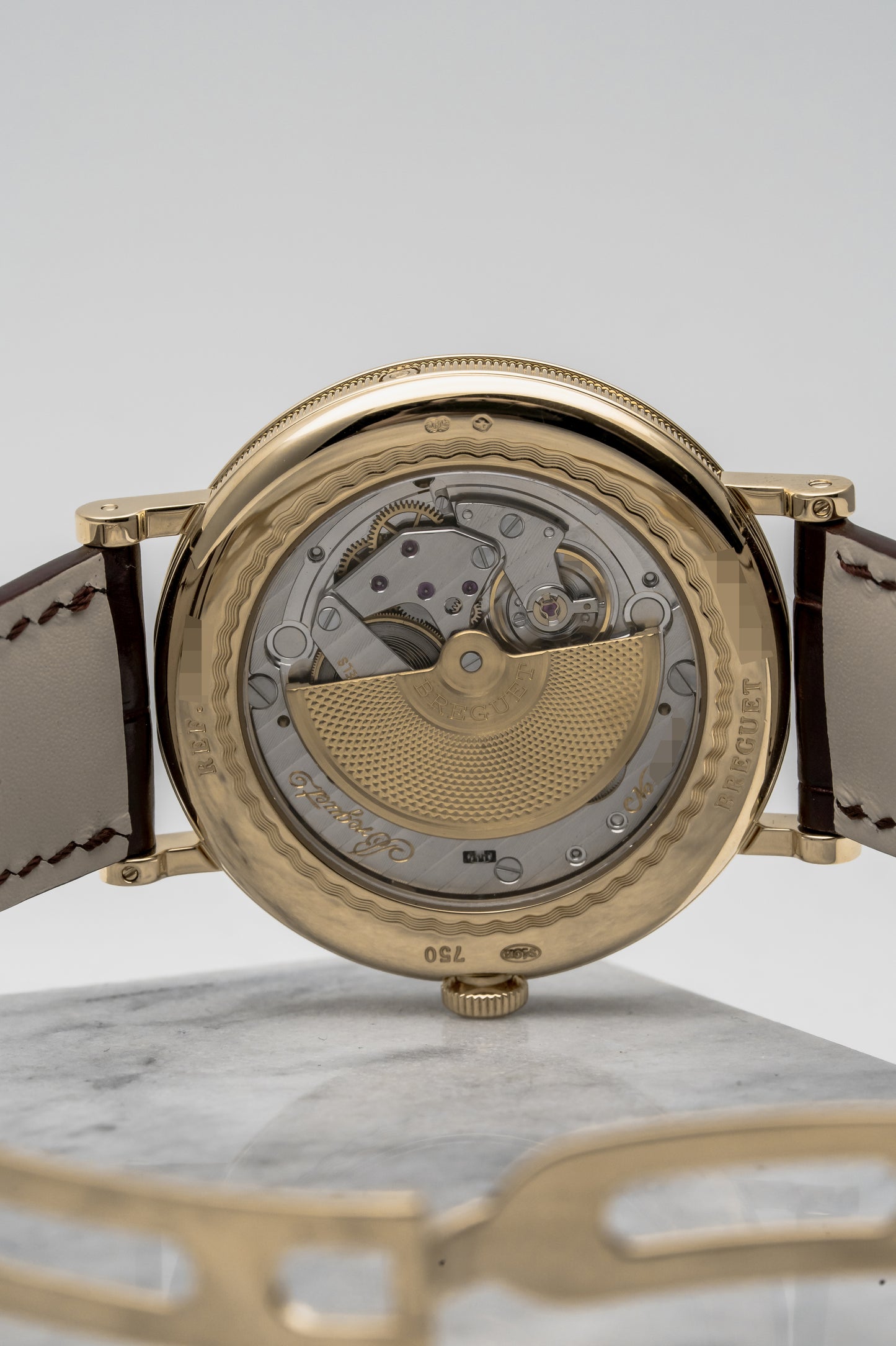 Breguet Classique Calendrier 7337BA/12/9V6 Yellow Gold, Silver Guilloché Dial