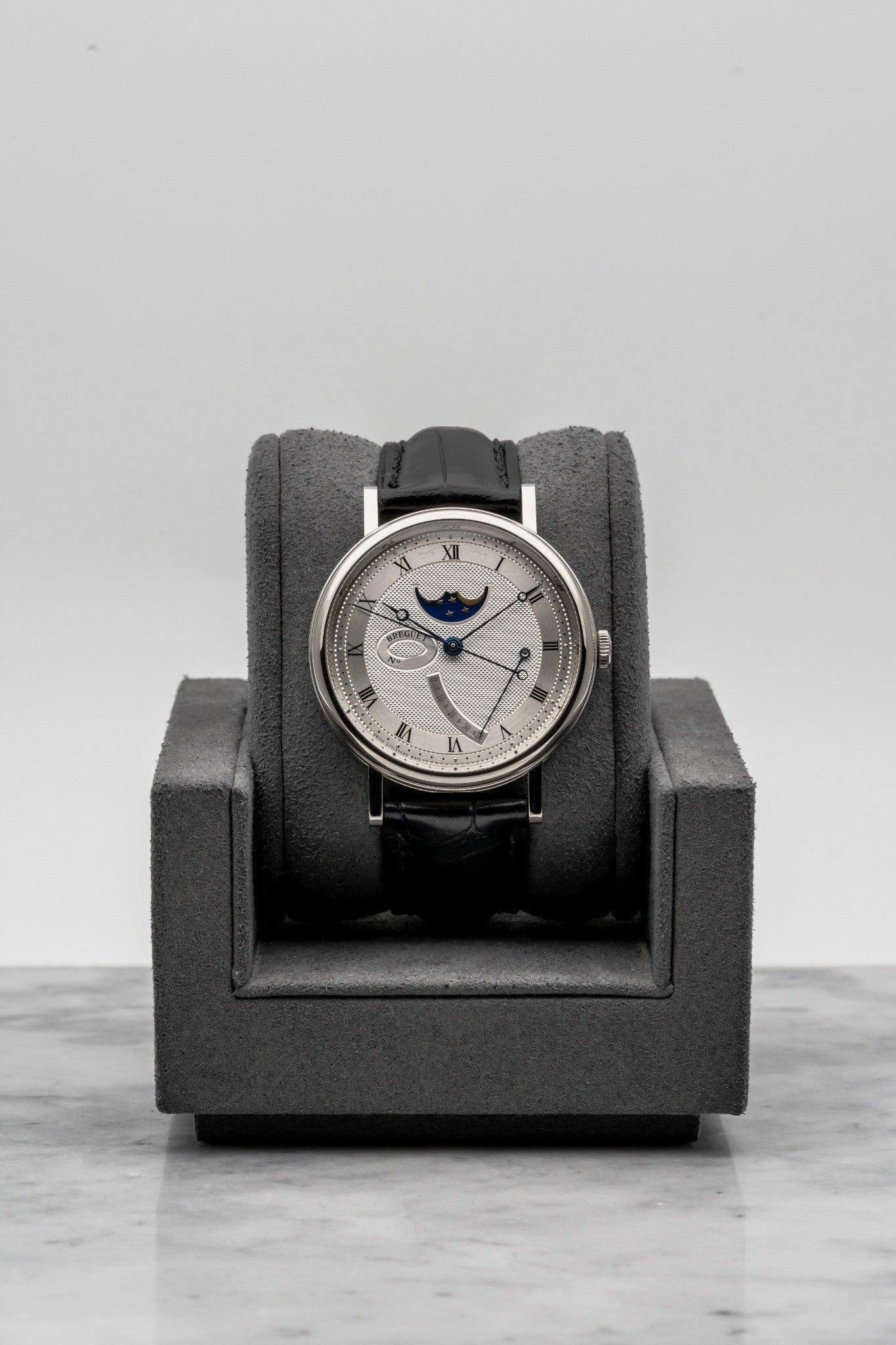 Breguet Classique 7787BB Moonphase, White Gold Guilloché Dial
