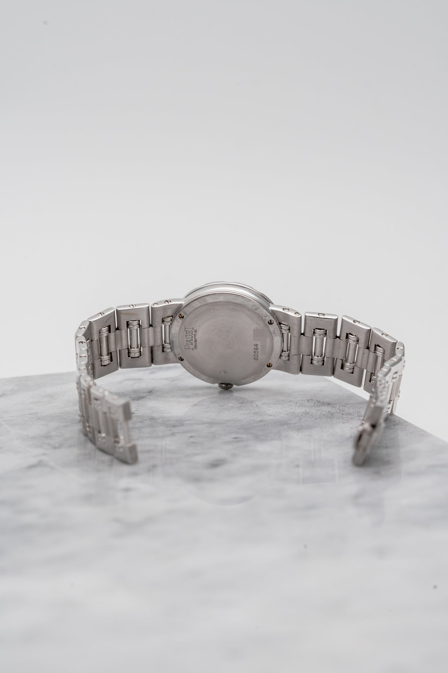 Piaget Dancer 80564 White Gold Opal Onyx Dial with Diamonds