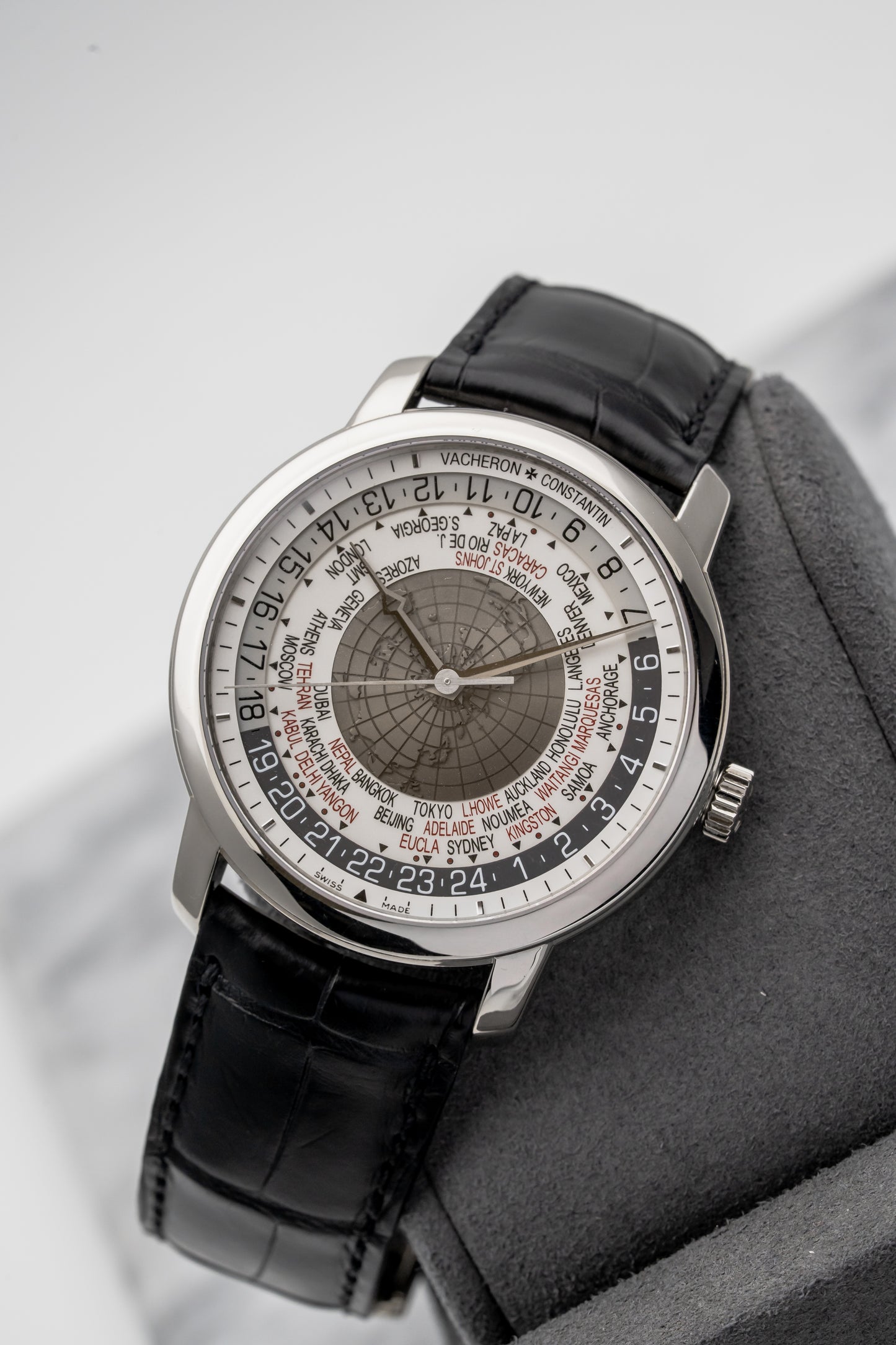 Vacheron Constantin Traditionnelle World Time 86060G White Gold, Silver Dial