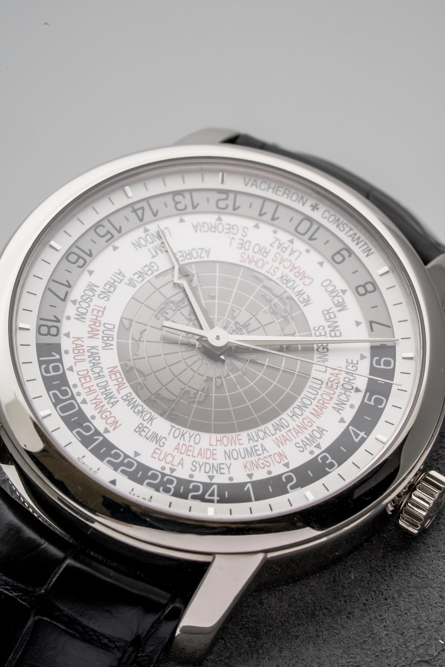 Vacheron Constantin Traditionnelle World Time 86060G White Gold, Silver Dial