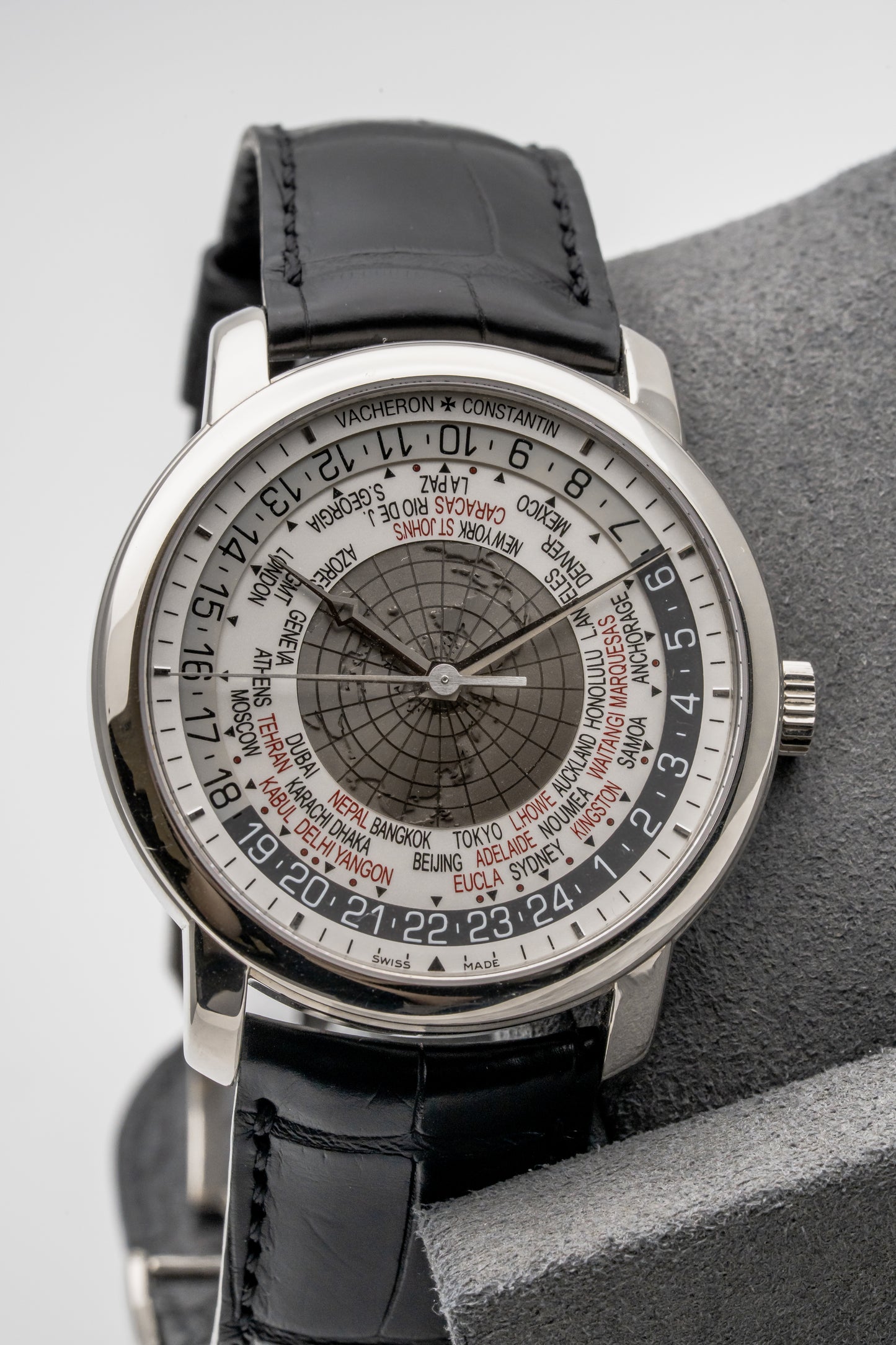 Vacheron Constantin Traditionnelle World Time 86060G White Gold, Silver Dial