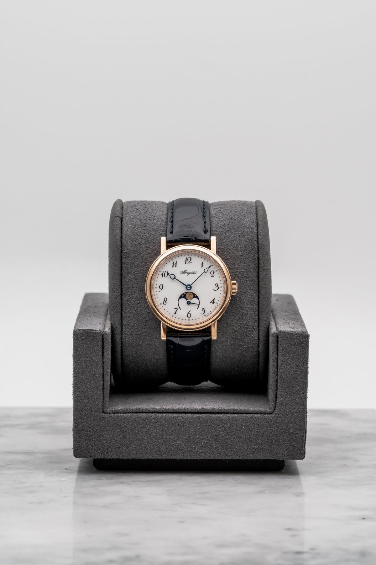 Breguet Classique Moonphase Enamel Dial 9087BR/29/964 White Grand Feu Dial