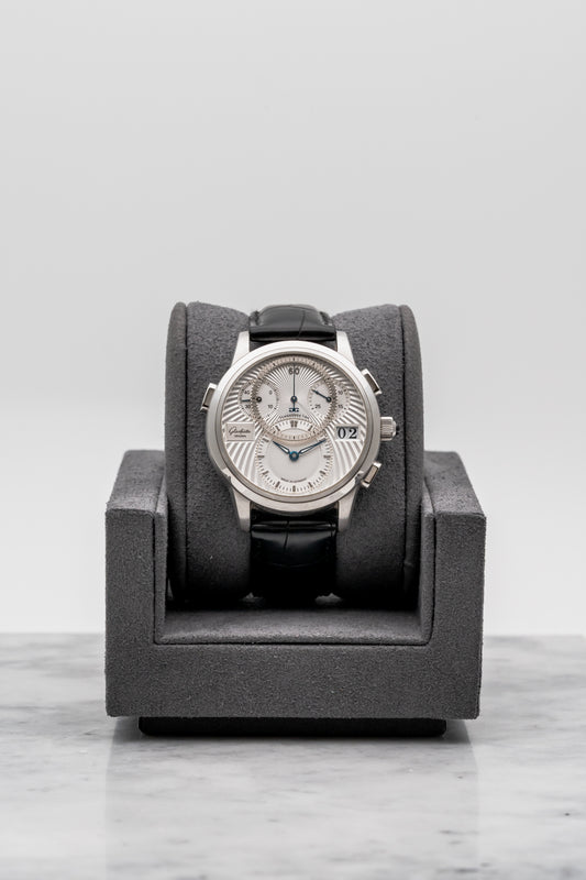 Glashütte Original PanoMaticChrono 95-01-03-03-04 Platinum Silver Guilloché Dial