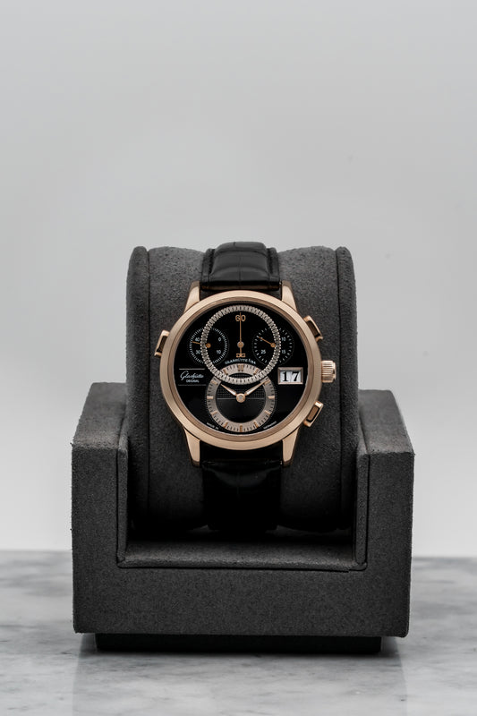 Glashütte Original PanoMaticChrono 1‑95‑01‑15‑01‑04 Black Dial