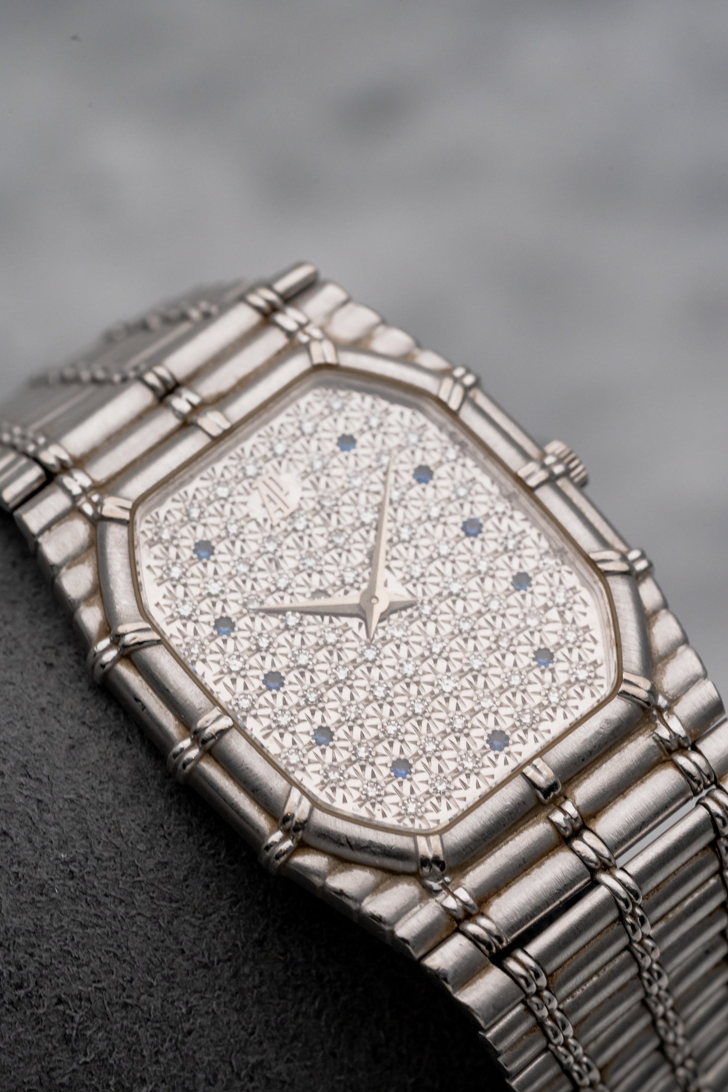 Audemars Piguet Bamboo White Gold Diamond / Sapphire Dial