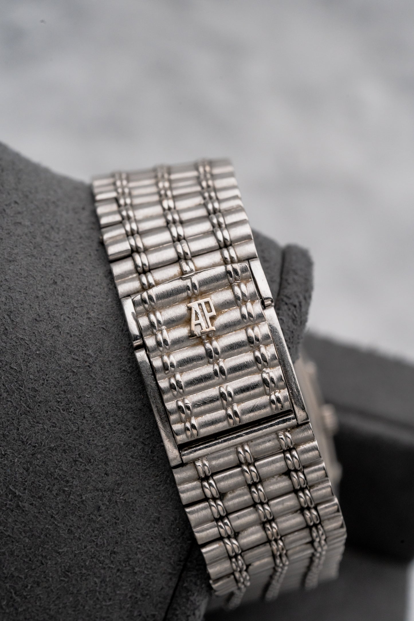 Audemars Piguet Bamboo White Gold Diamond / Sapphire Dial
