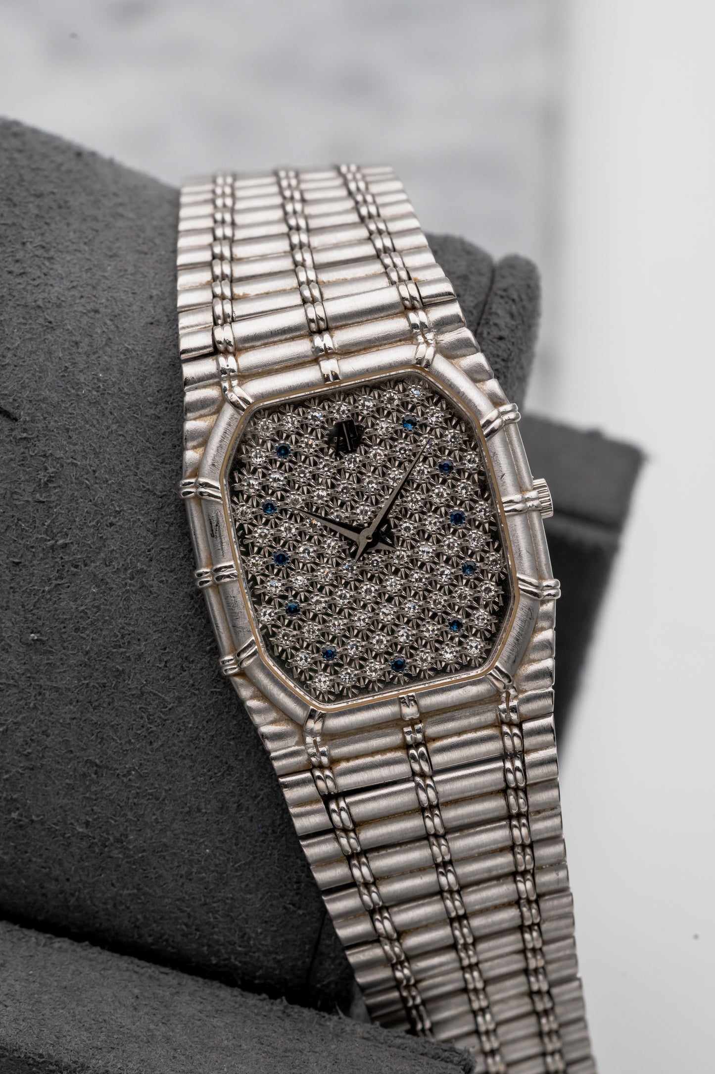Audemars Piguet Bamboo White Gold Diamond / Sapphire Dial