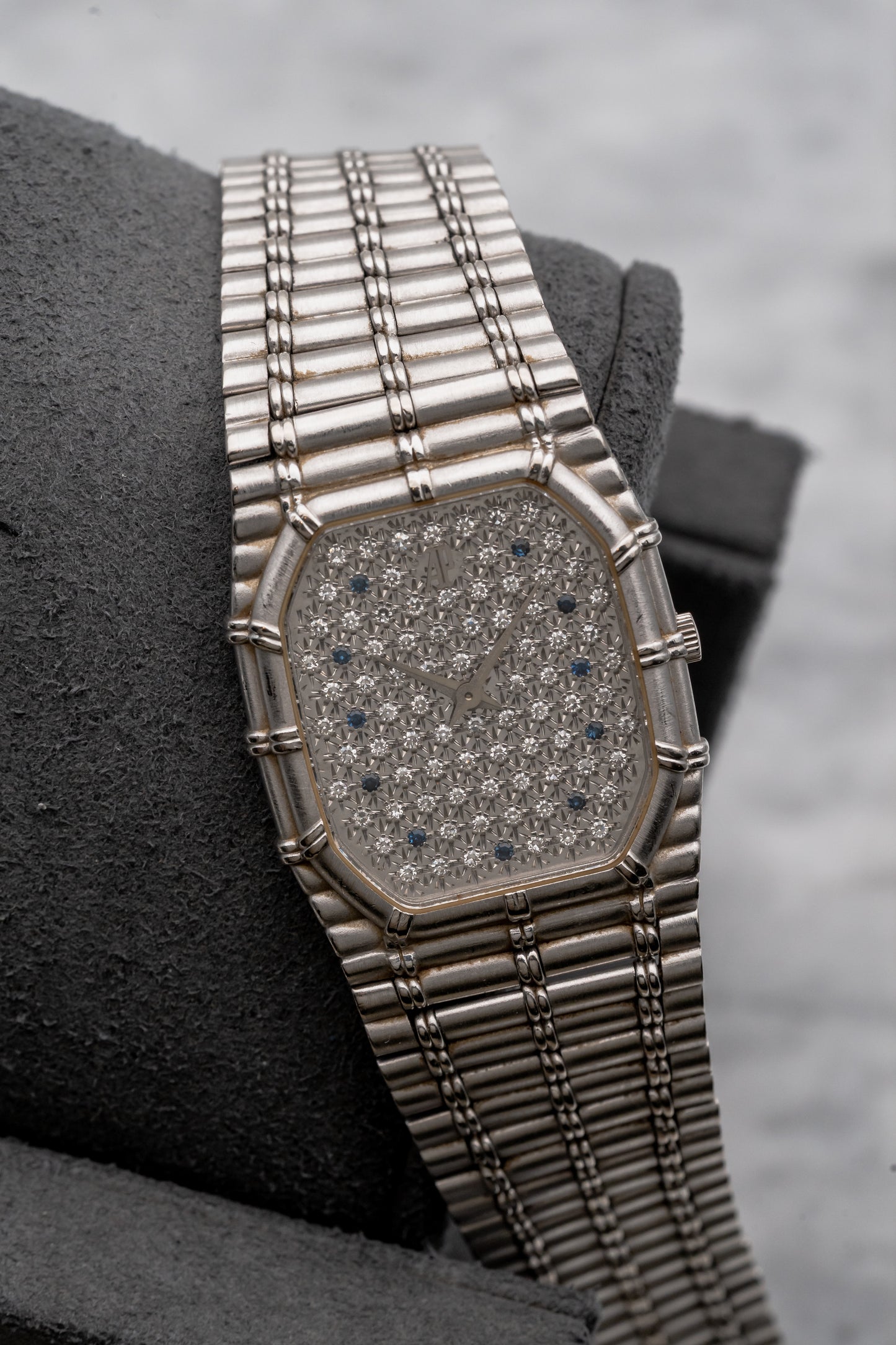 Audemars Piguet Bamboo White Gold Diamond / Sapphire Dial