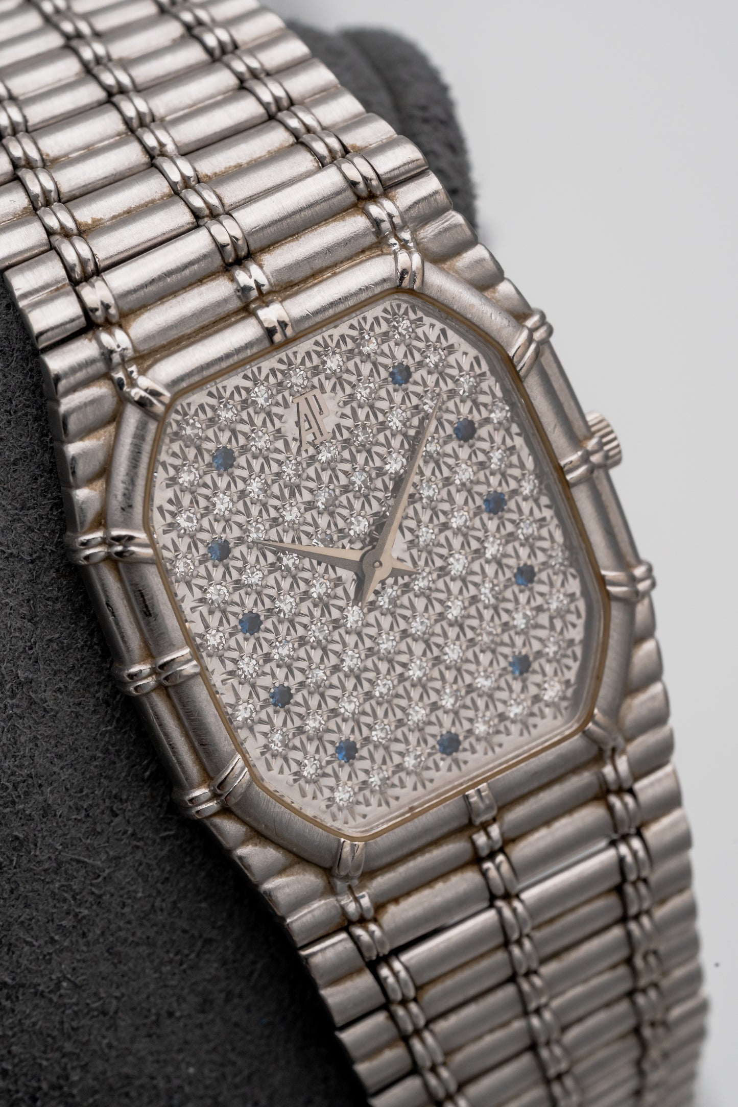 Audemars Piguet Bamboo White Gold Diamond / Sapphire Dial