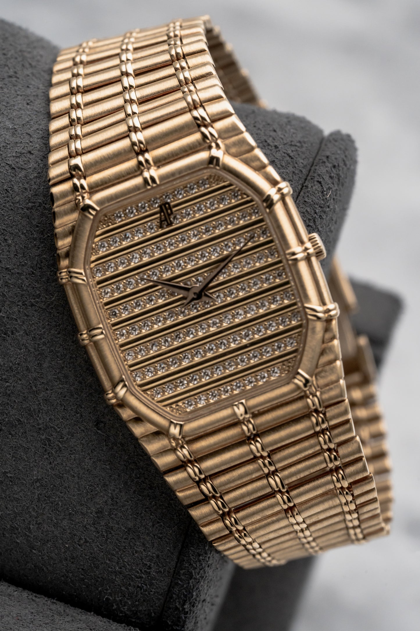 Audemars Piguet Bamboo Yellow Gold Pavé Dial