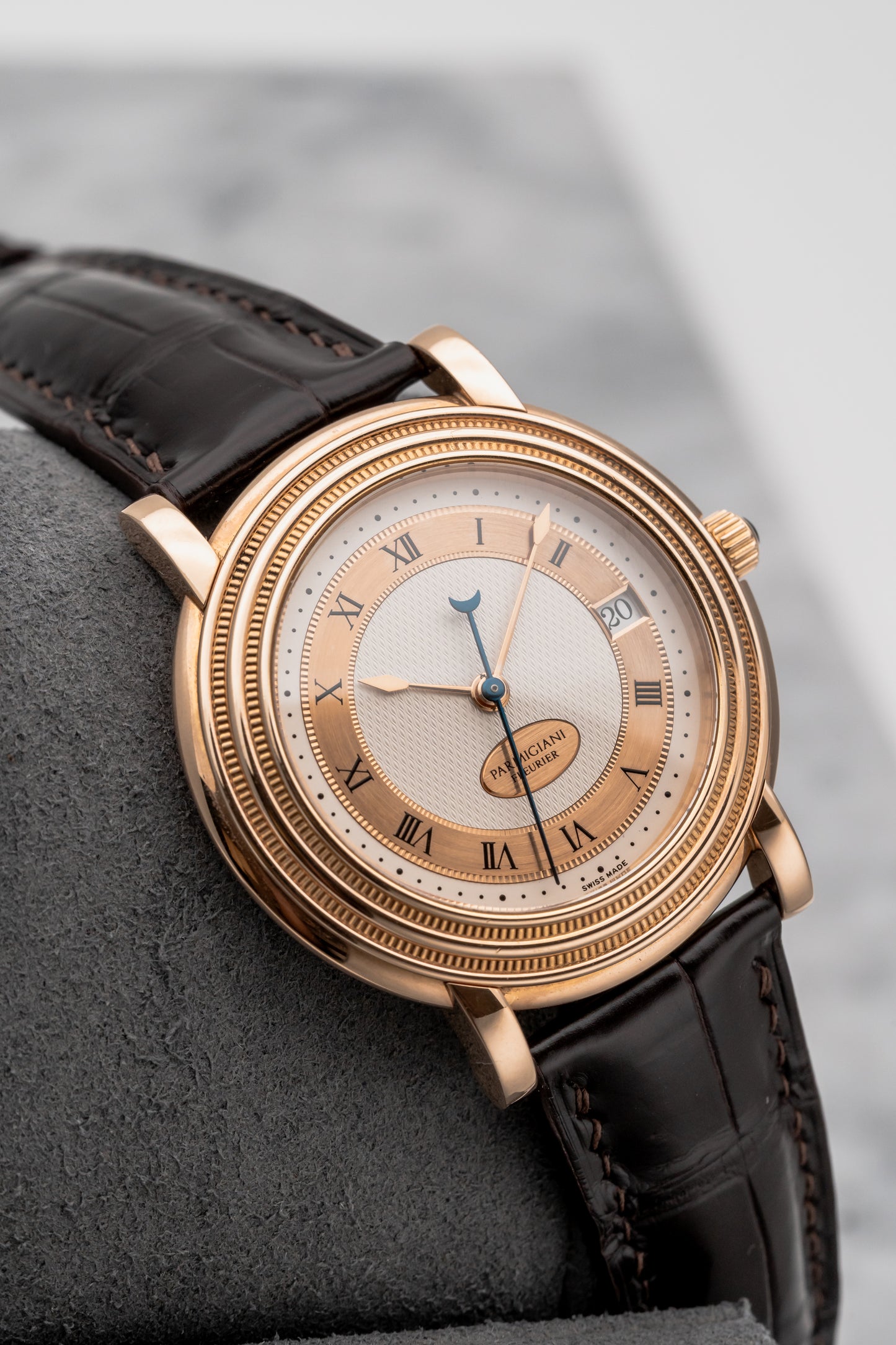 Parmigiani Fleurier Toric Automatic C00742 Silver Guilloché Dial