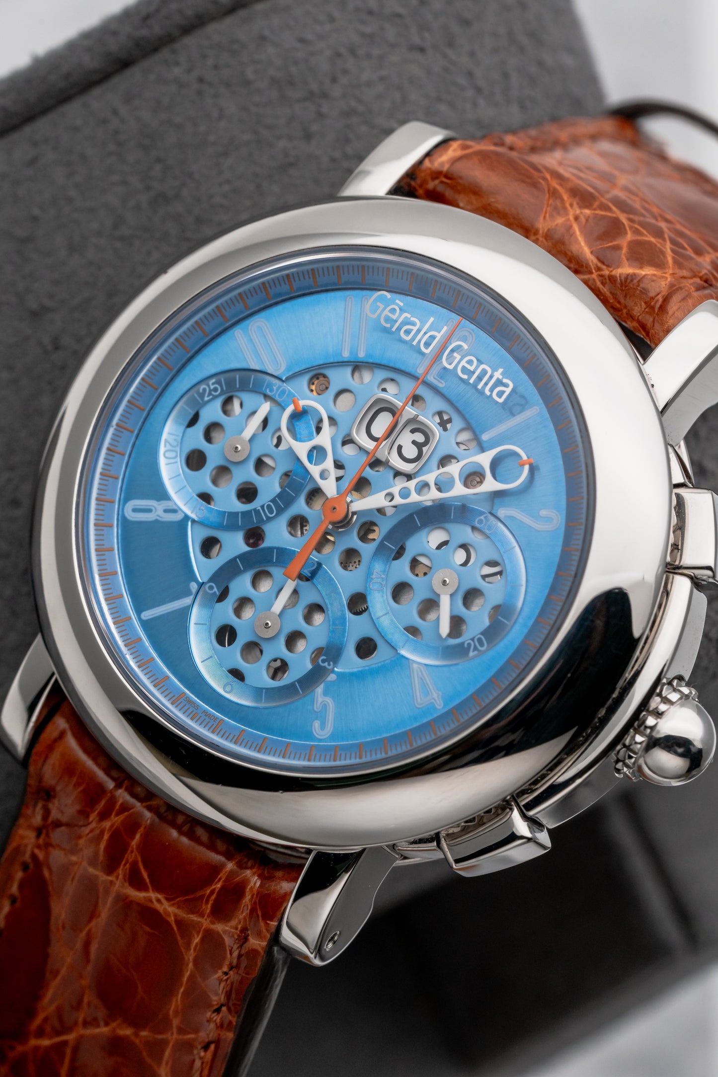 Gerald Genta Chronosport CHS.X.10 Blue Dial