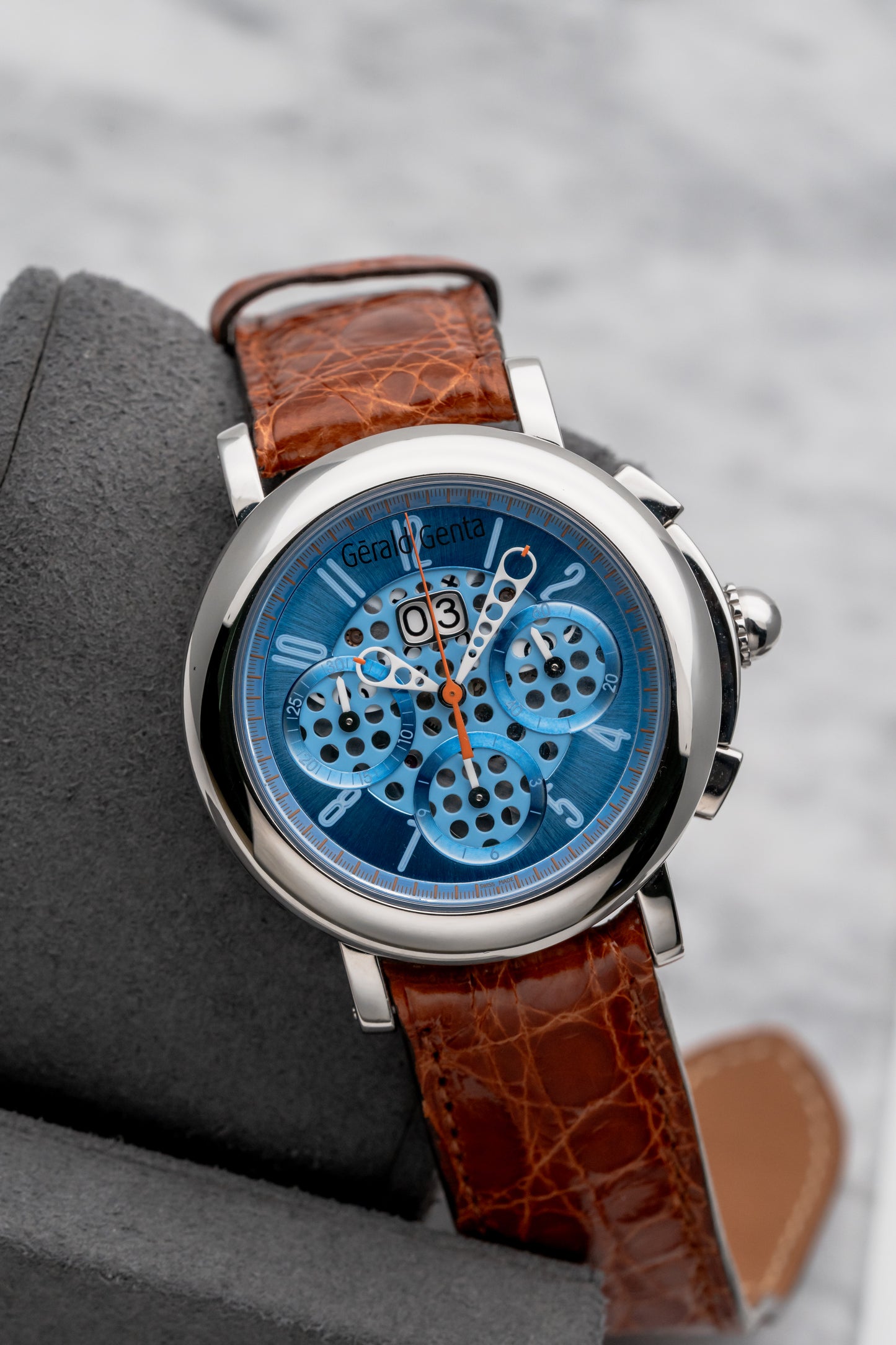 Gerald Genta Chronosport CHS.X.10 Blue Dial
