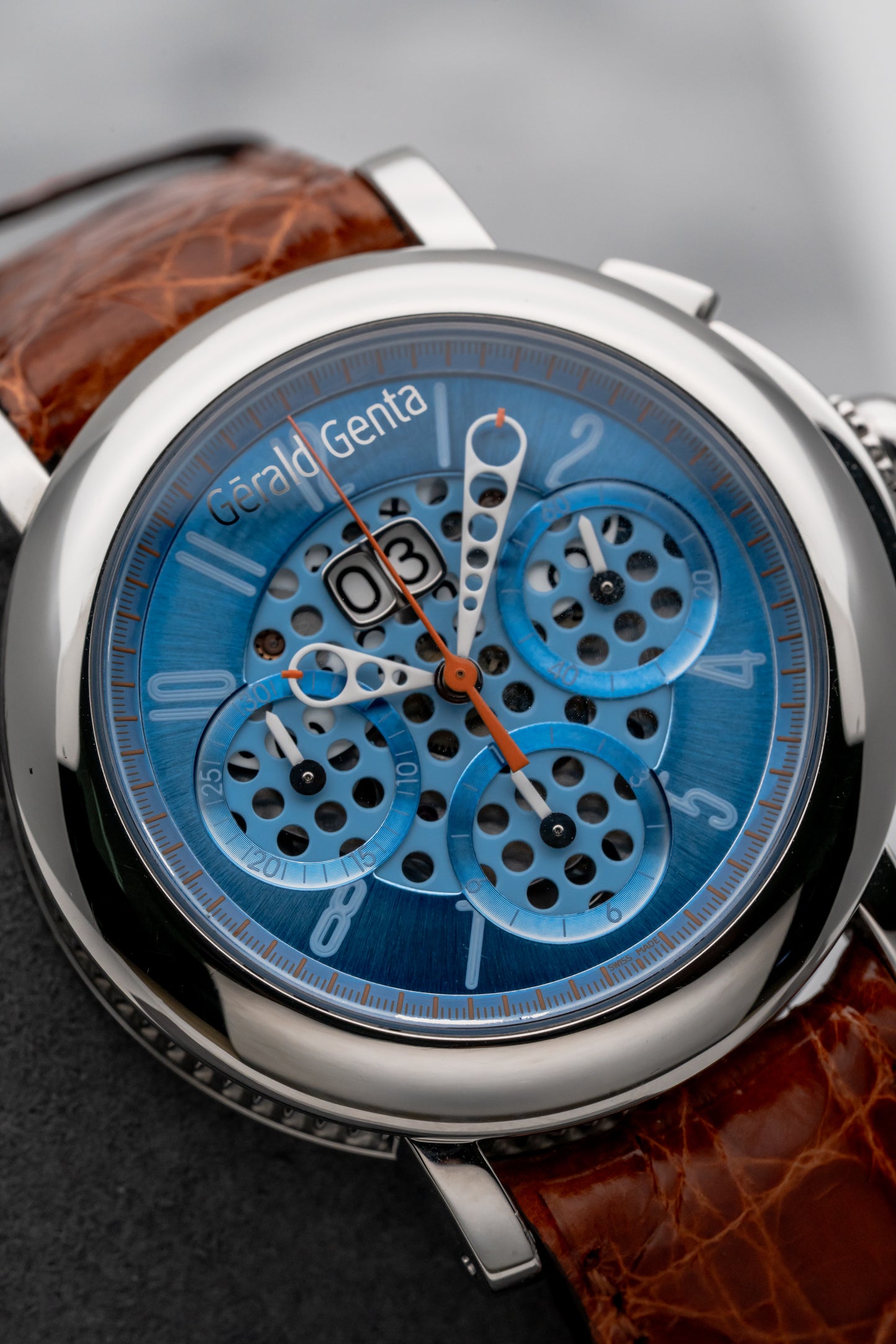 Gerald Genta Chronosport CHS.X.10 Blue Dial