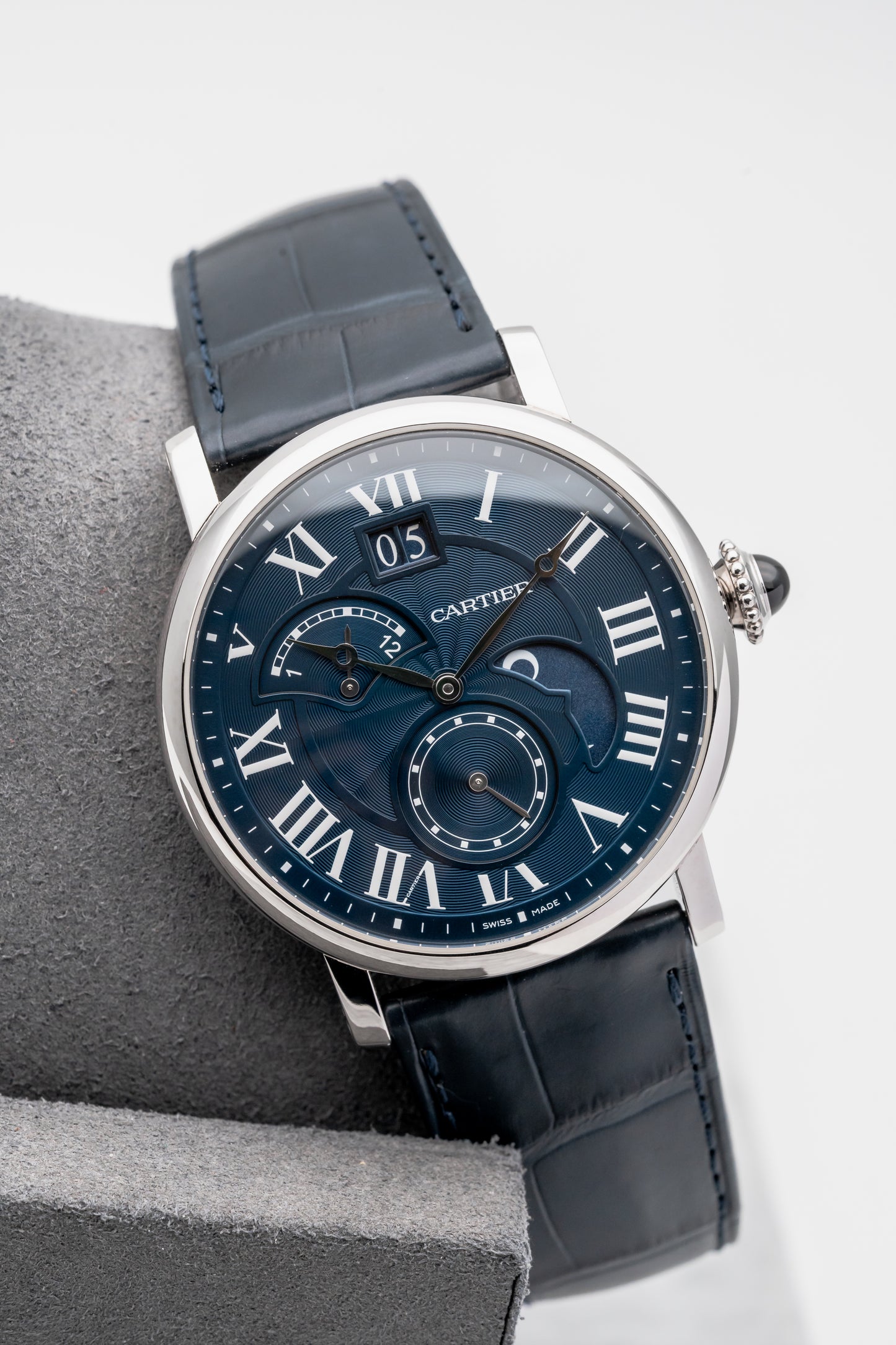 Cartier Rotonde de Cartier Second Time Zone W1556241, Blue Dial