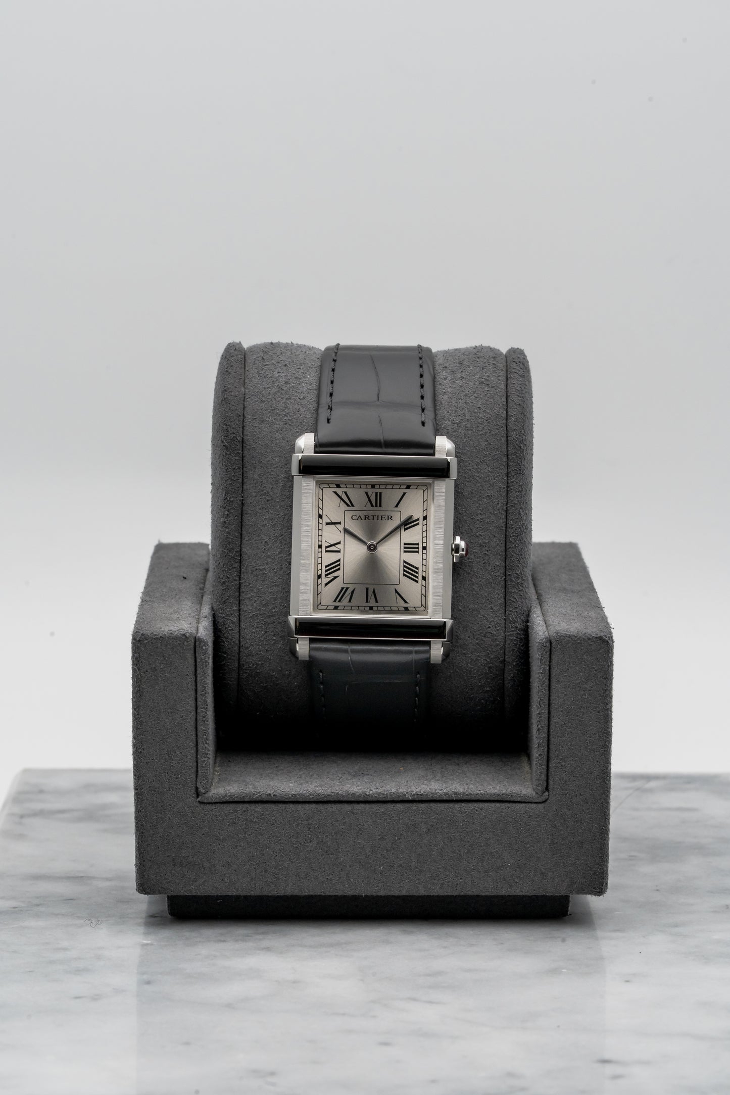 Cartier Privé Tank Chinoise WGTA0074 Platinum, Grey Sunburst Dial (Limited to 150 Pieces)