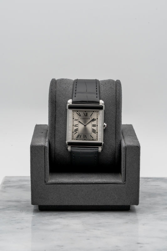 Cartier Privé Tank Chinoise WGTA0074 Platinum, Grey Sunburst Dial (Limited to 150 Pieces)