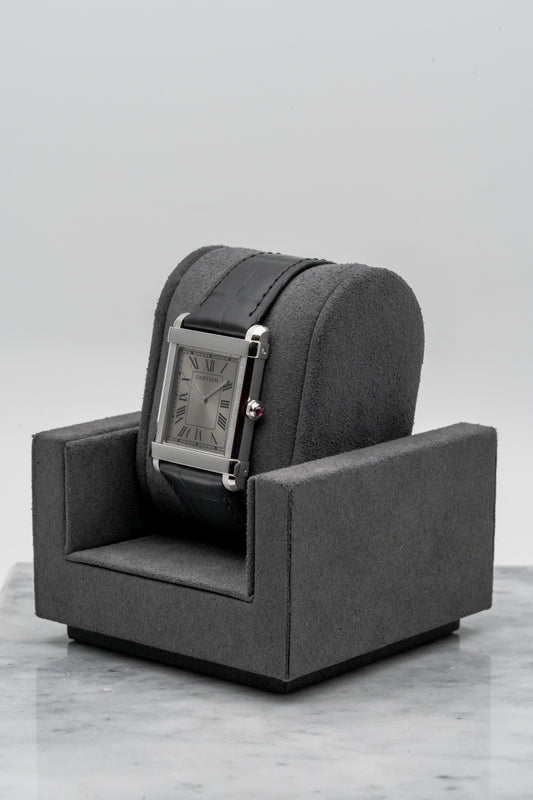 Cartier Privé Tank Chinoise WGTA0074 Platinum, Grey Sunburst Dial (Limited to 150 Pieces)