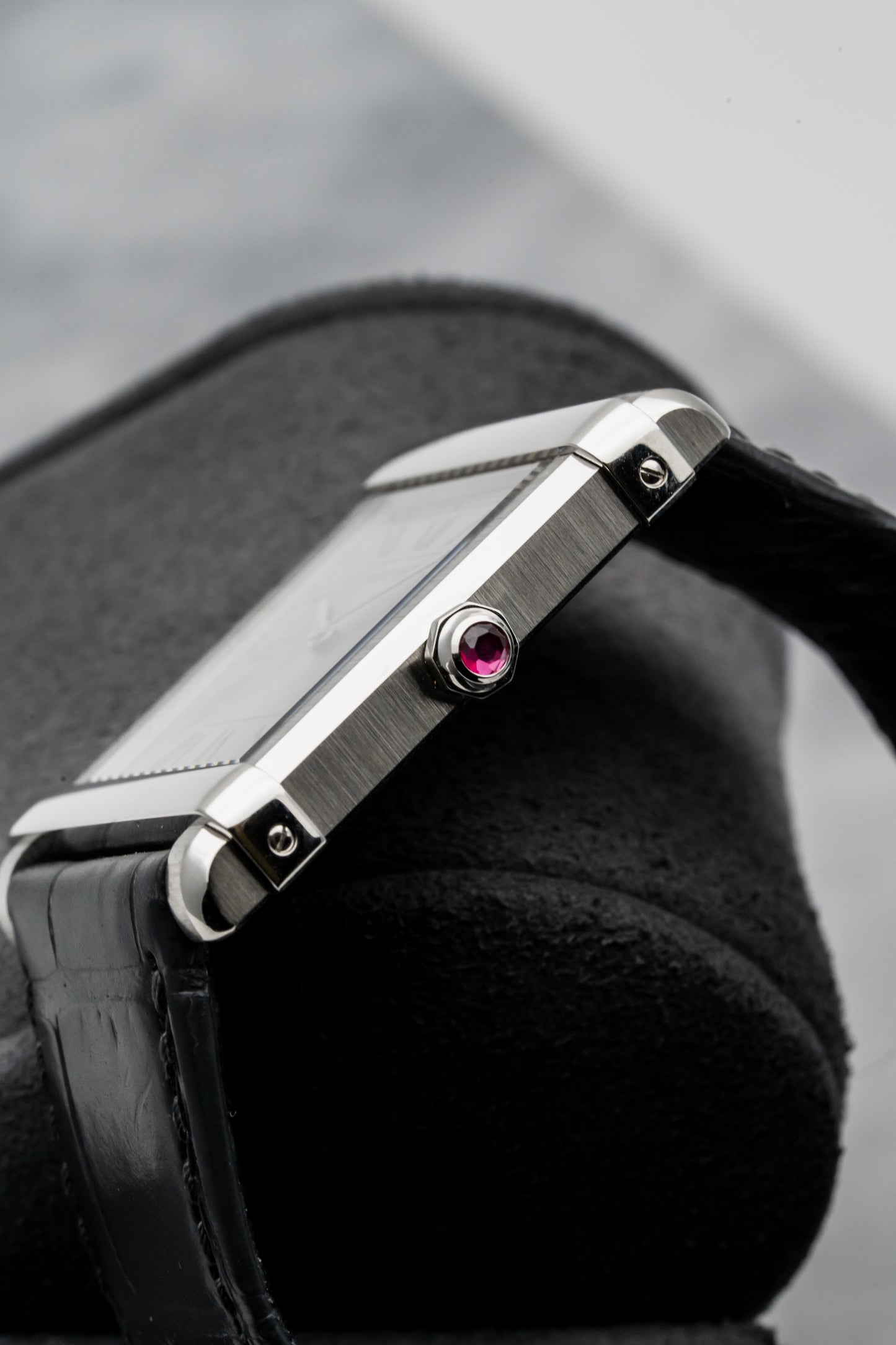 Cartier Privé Tank Chinoise WGTA0074 Platinum, Grey Sunburst Dial (Limited to 150 Pieces)