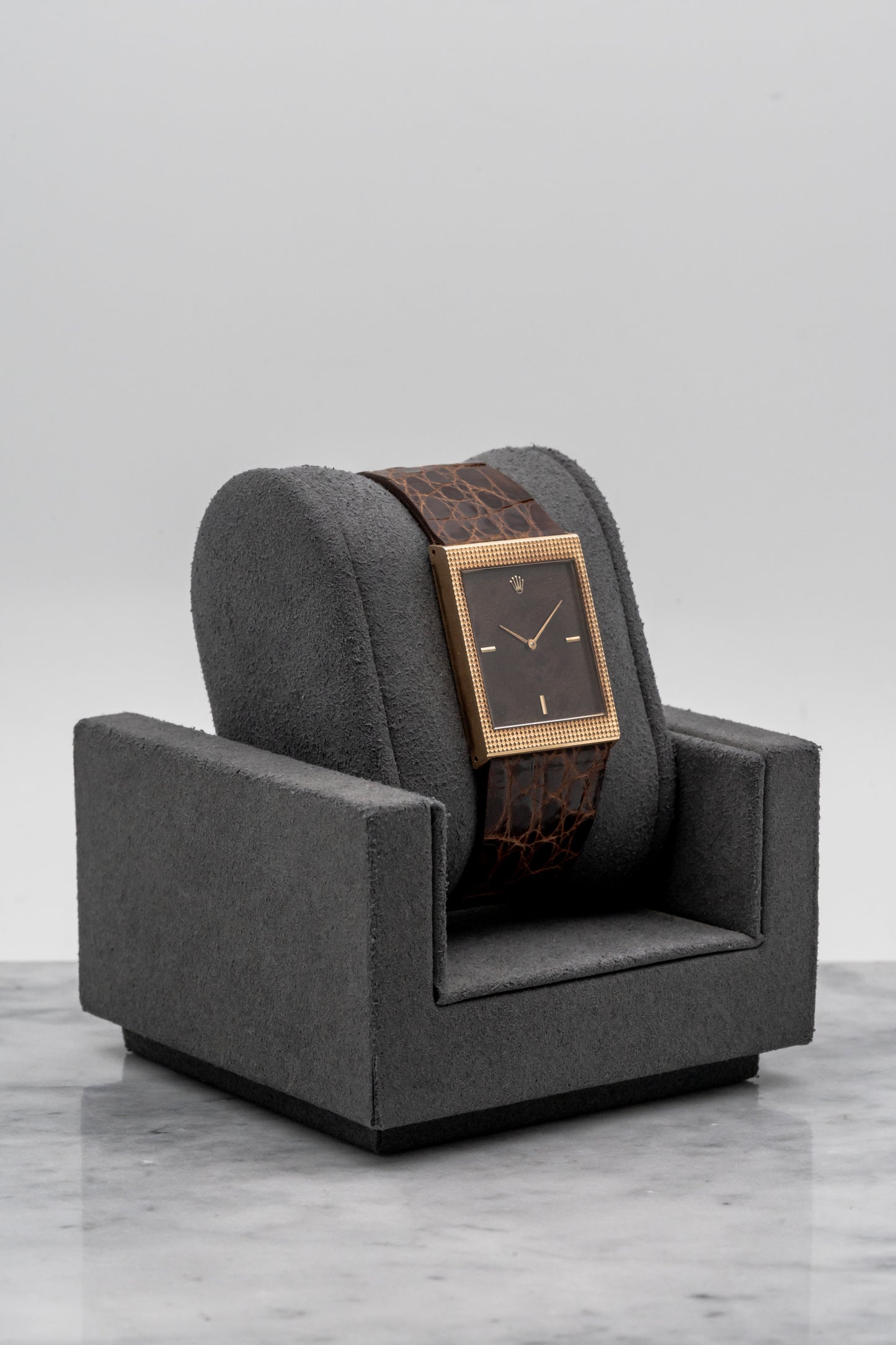 Rolex Cellini 4127 Wood Dial, Brown Dial