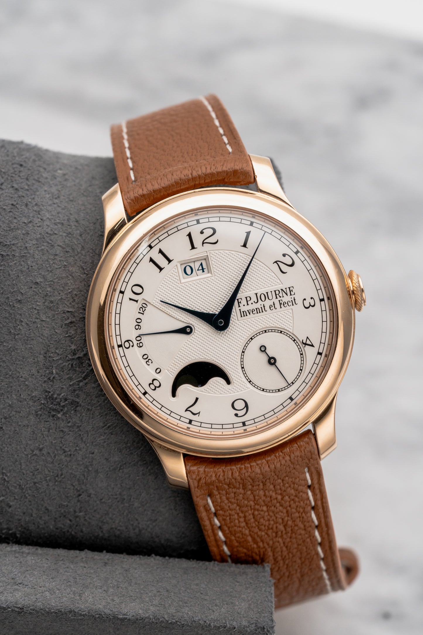 F.P. Journe Automatique Lune AL Silver Guilloché Dial