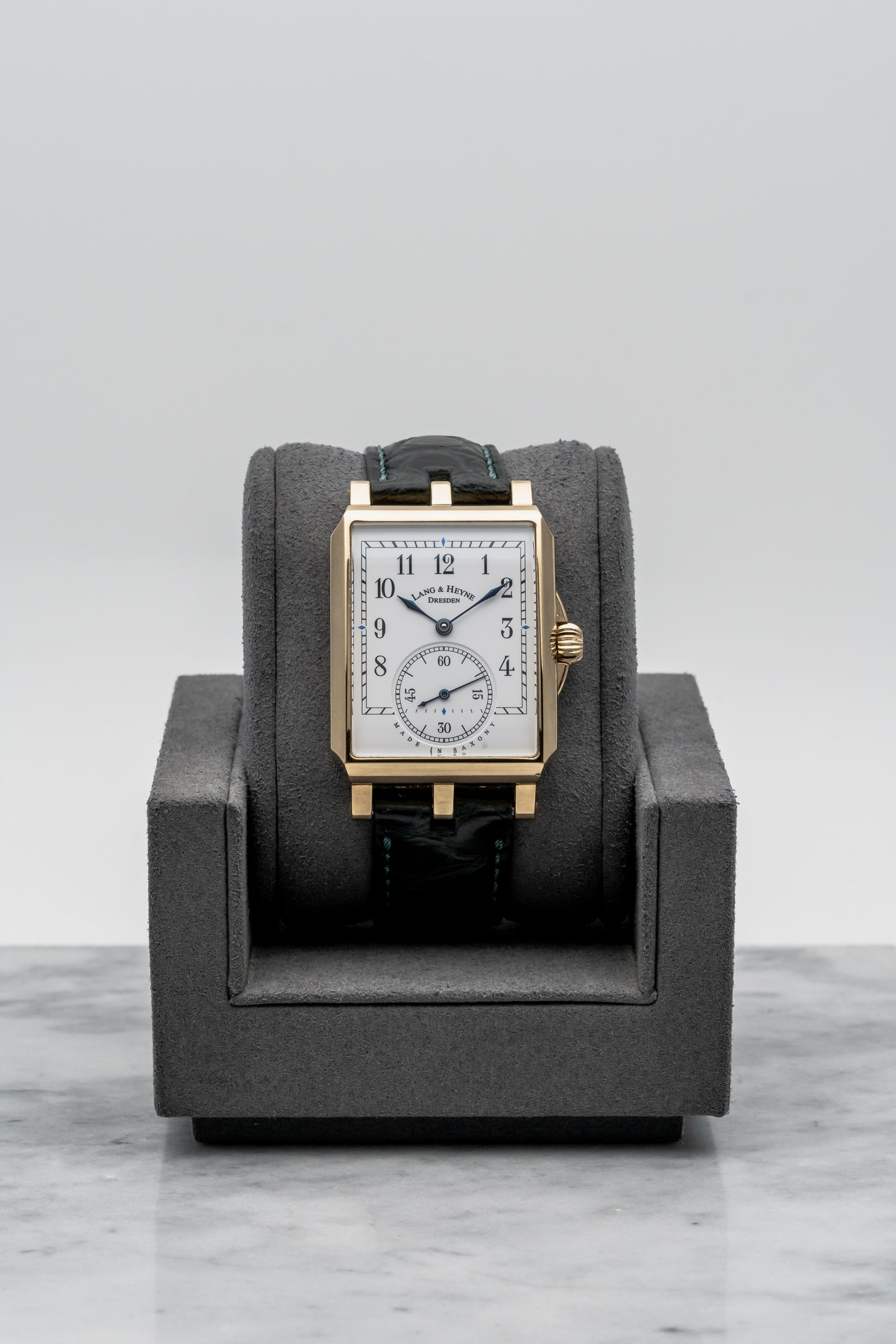 Lang & Heyne Georg Yellow Gold, White Enamel Dial