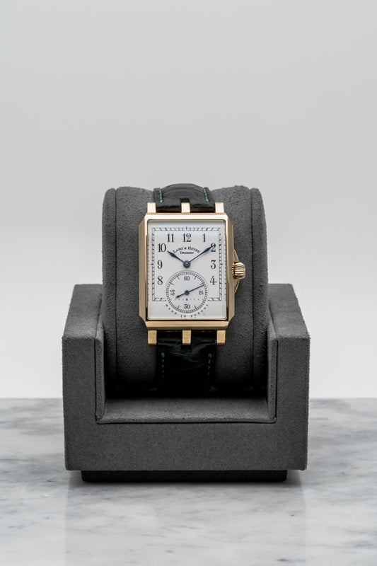 Lang & Heyne Georg Yellow Gold, White Enamel Dial