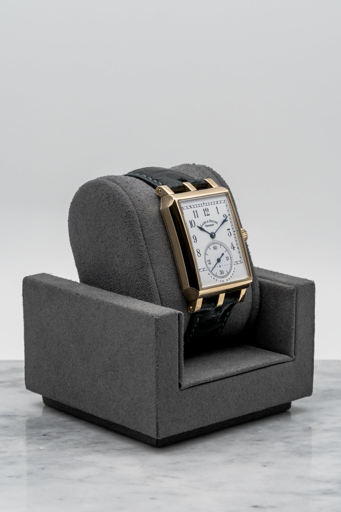 Lang & Heyne Georg Yellow Gold, White Enamel Dial