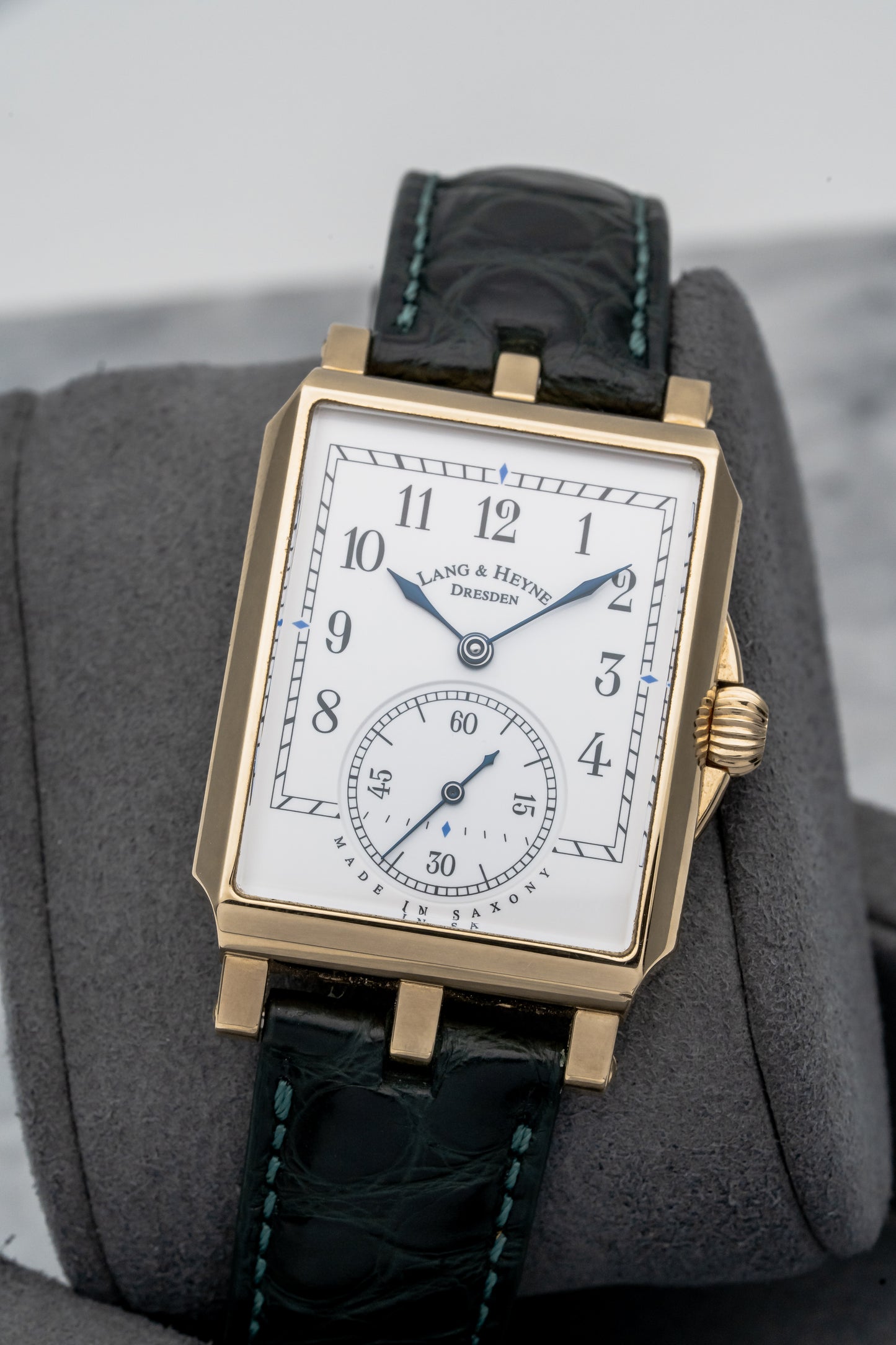 Lang & Heyne Georg Yellow Gold, White Enamel Dial