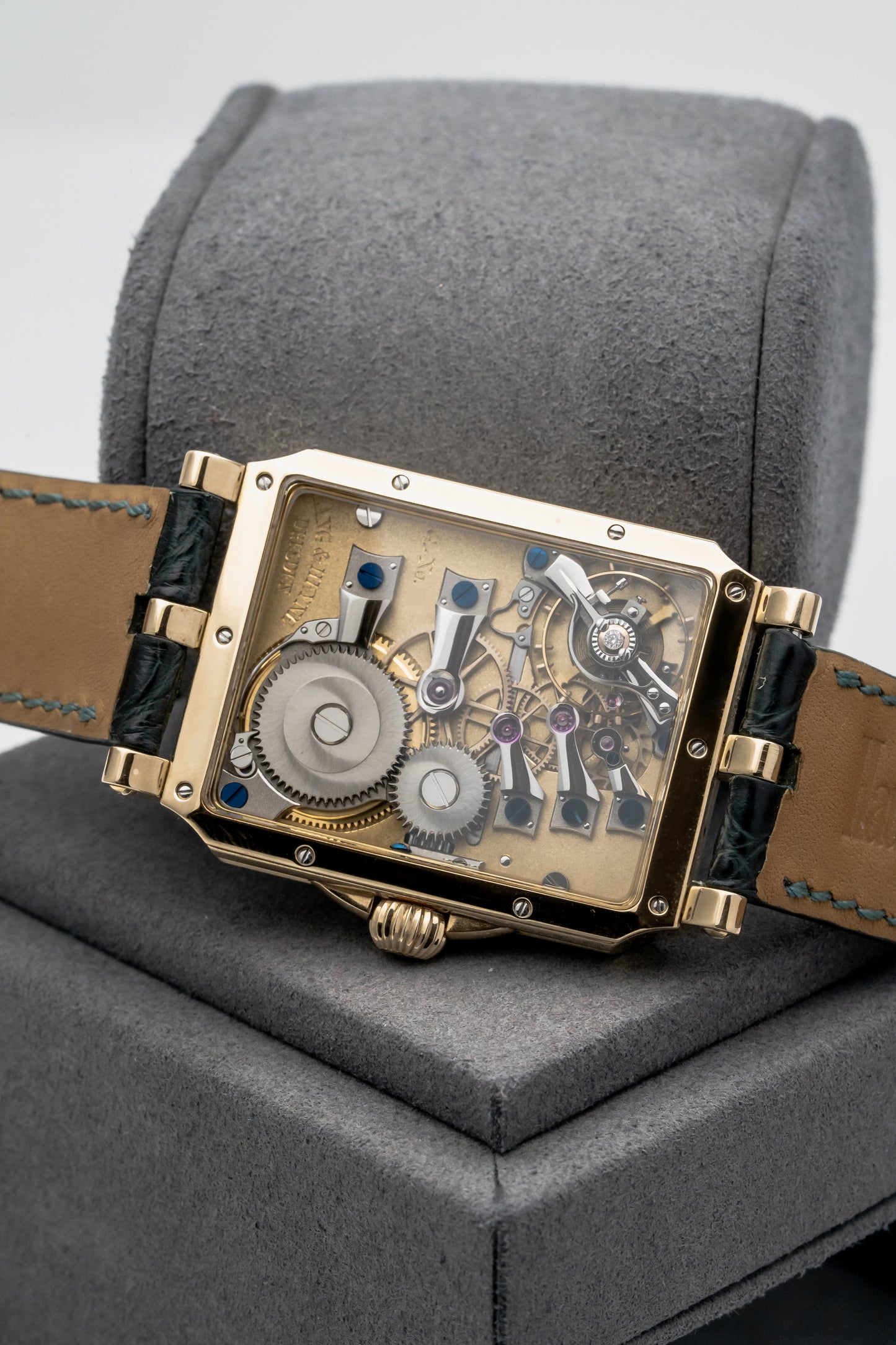 Lang & Heyne Georg Yellow Gold, White Enamel Dial