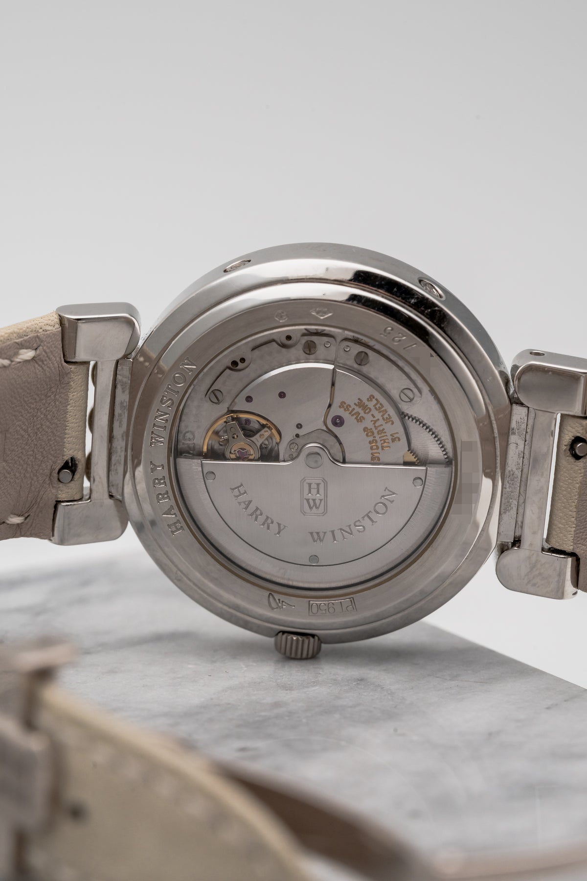 Harry Winston Premier Excenter Bi-Retrograde Perpetual Calendar 200/MAPC Grey/Silver Dial