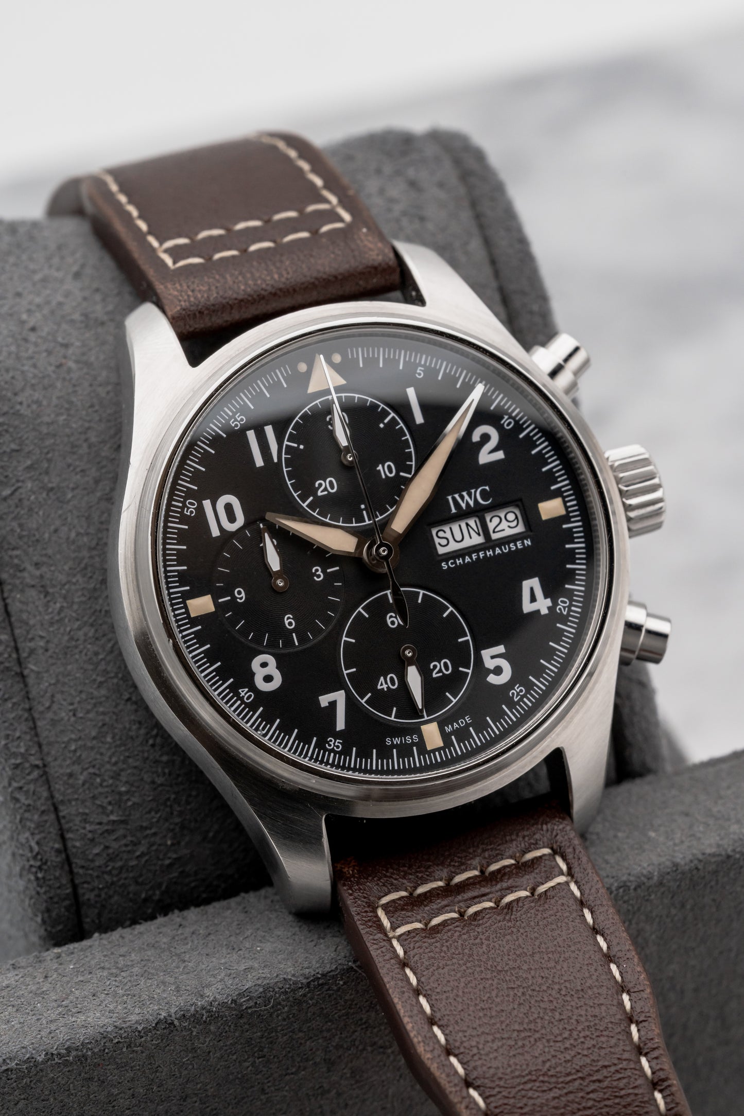 IWC Pilot Chronograph Spitfire IW387903, Black Dial