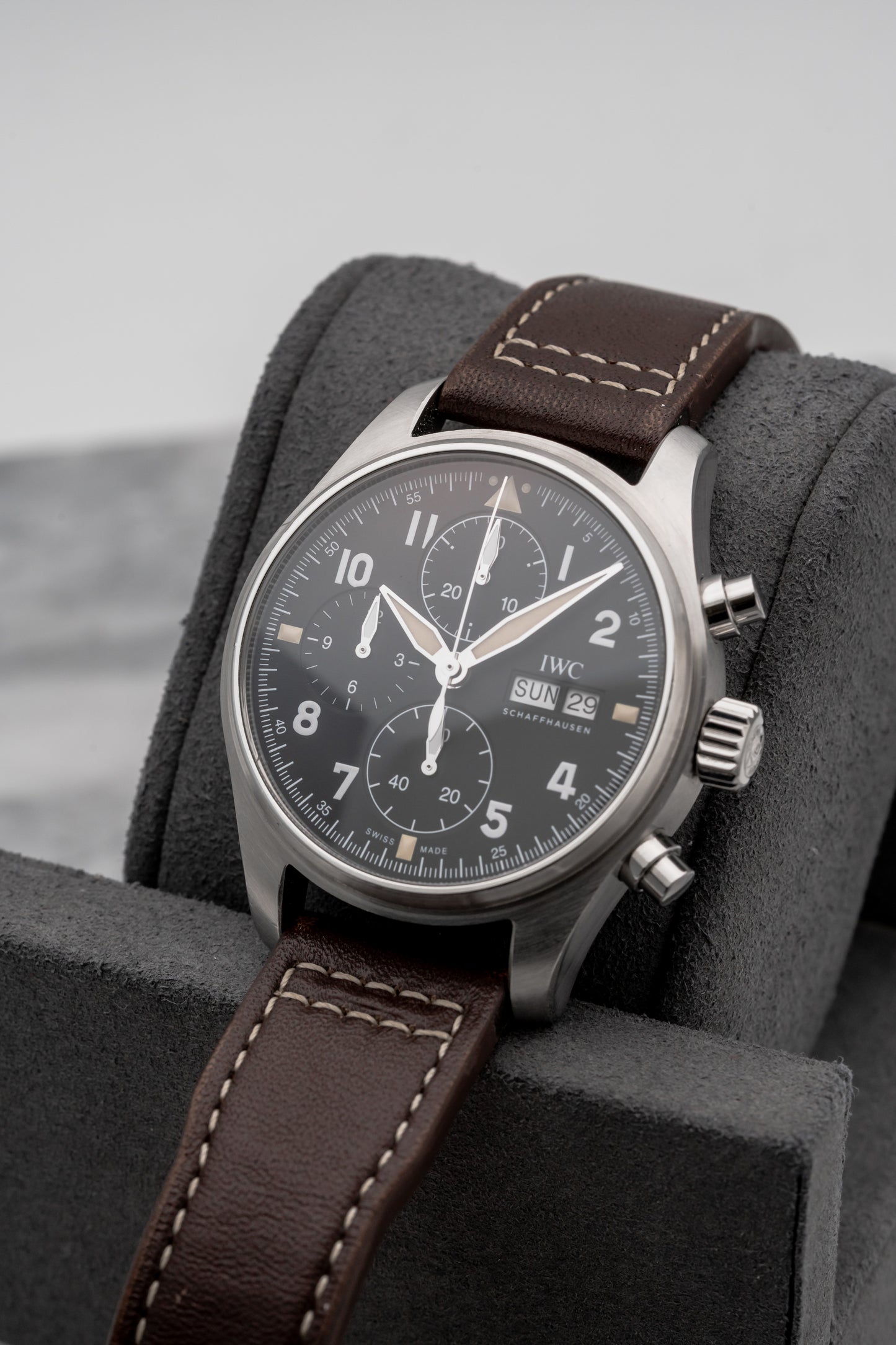 IWC Pilot Chronograph Spitfire IW387903, Black Dial
