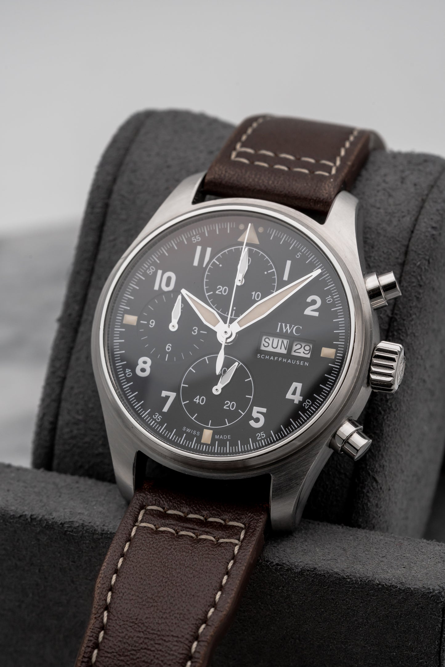 IWC Pilot Chronograph Spitfire IW387903, Black Dial