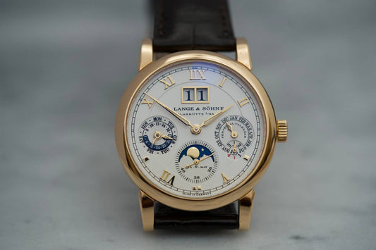 A. Lange & Sohne Langematik Perpetual Rose Gold 310.032 Silver