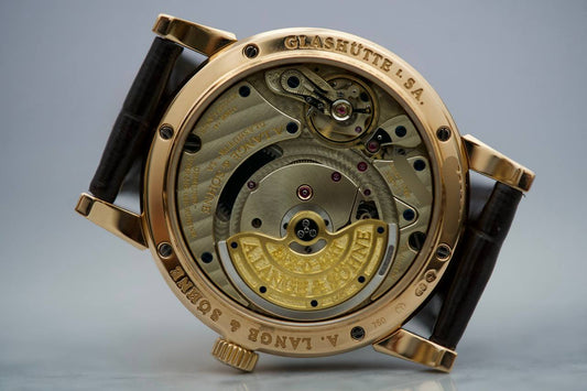 A. Lange & Sohne Langematik Perpetual Rose Gold 310.032 Silver