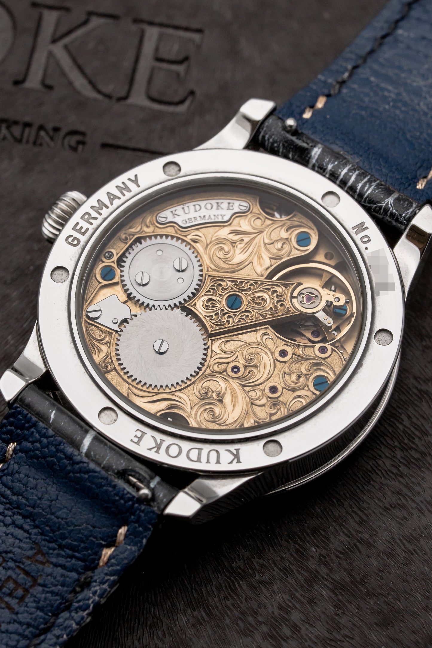 Kudoke 2 Engraved Silver Dial