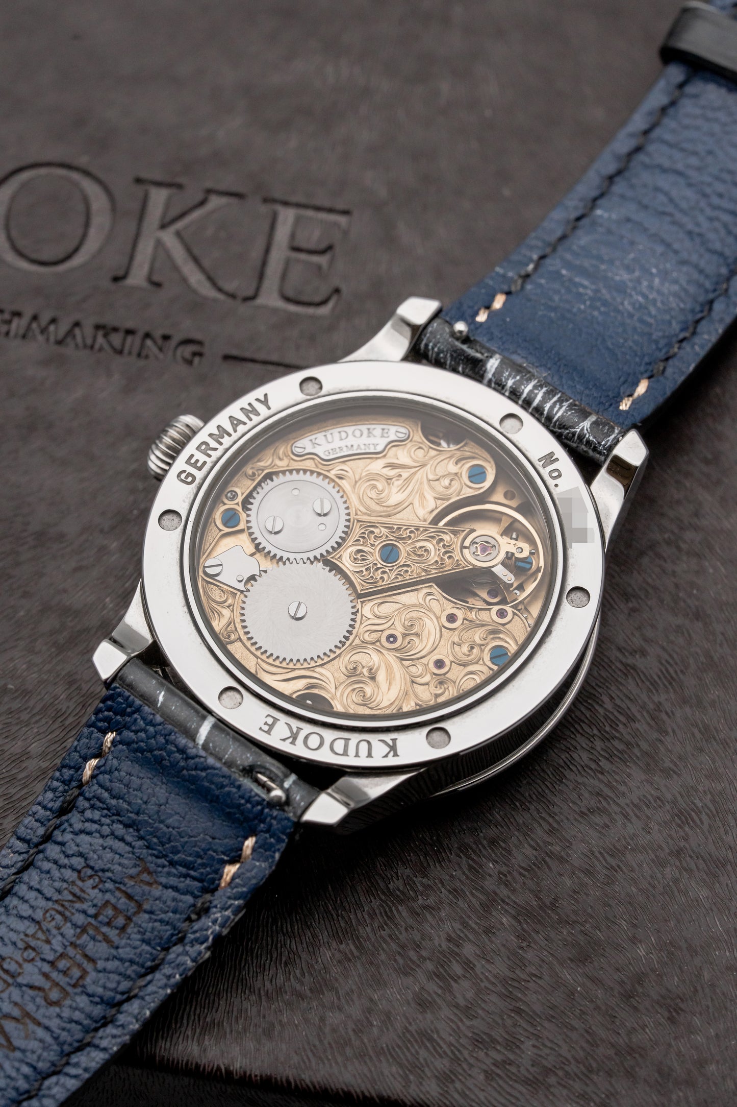 Kudoke 2 Engraved Silver Dial