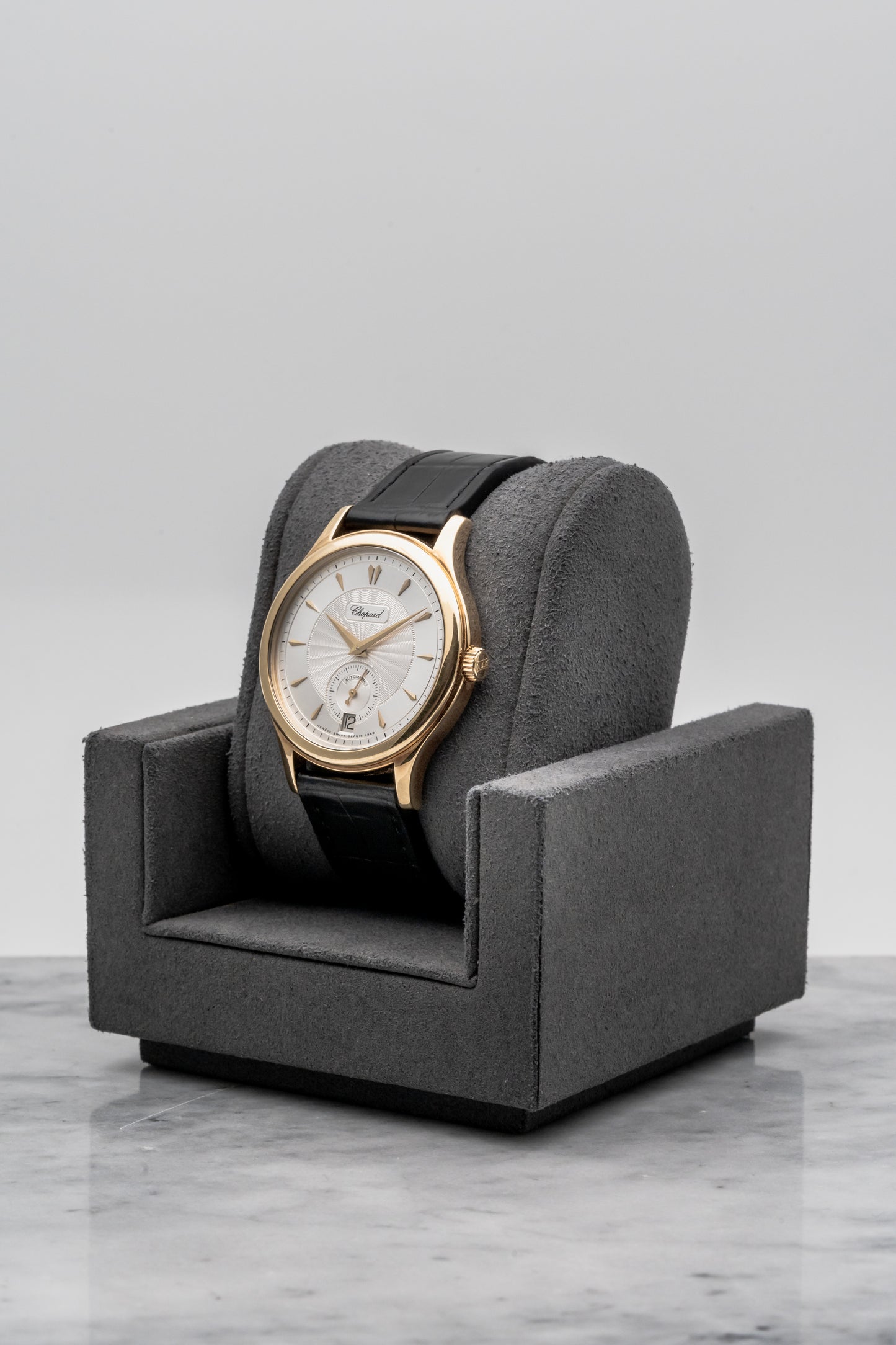 Chopard L.U.C 16/1860/2, Silver Guilloché Dial, Yellow Gold