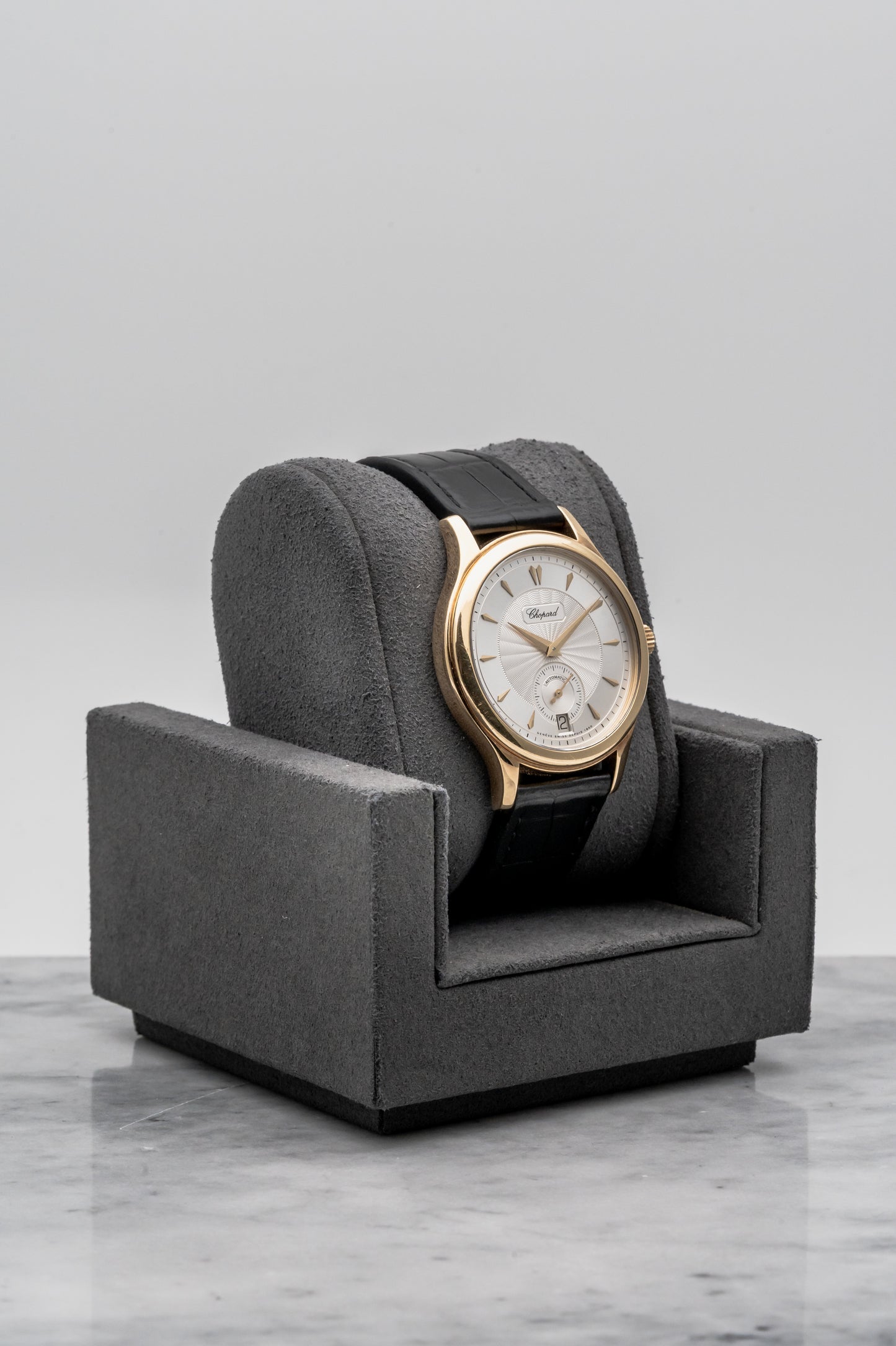 Chopard L.U.C 16/1860/2, Silver Guilloché Dial, Yellow Gold