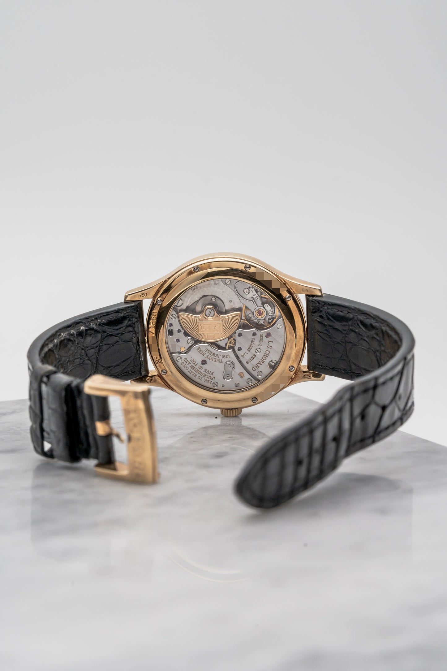 Chopard L.U.C 16/1860/2, Silver Guilloché Dial, Yellow Gold