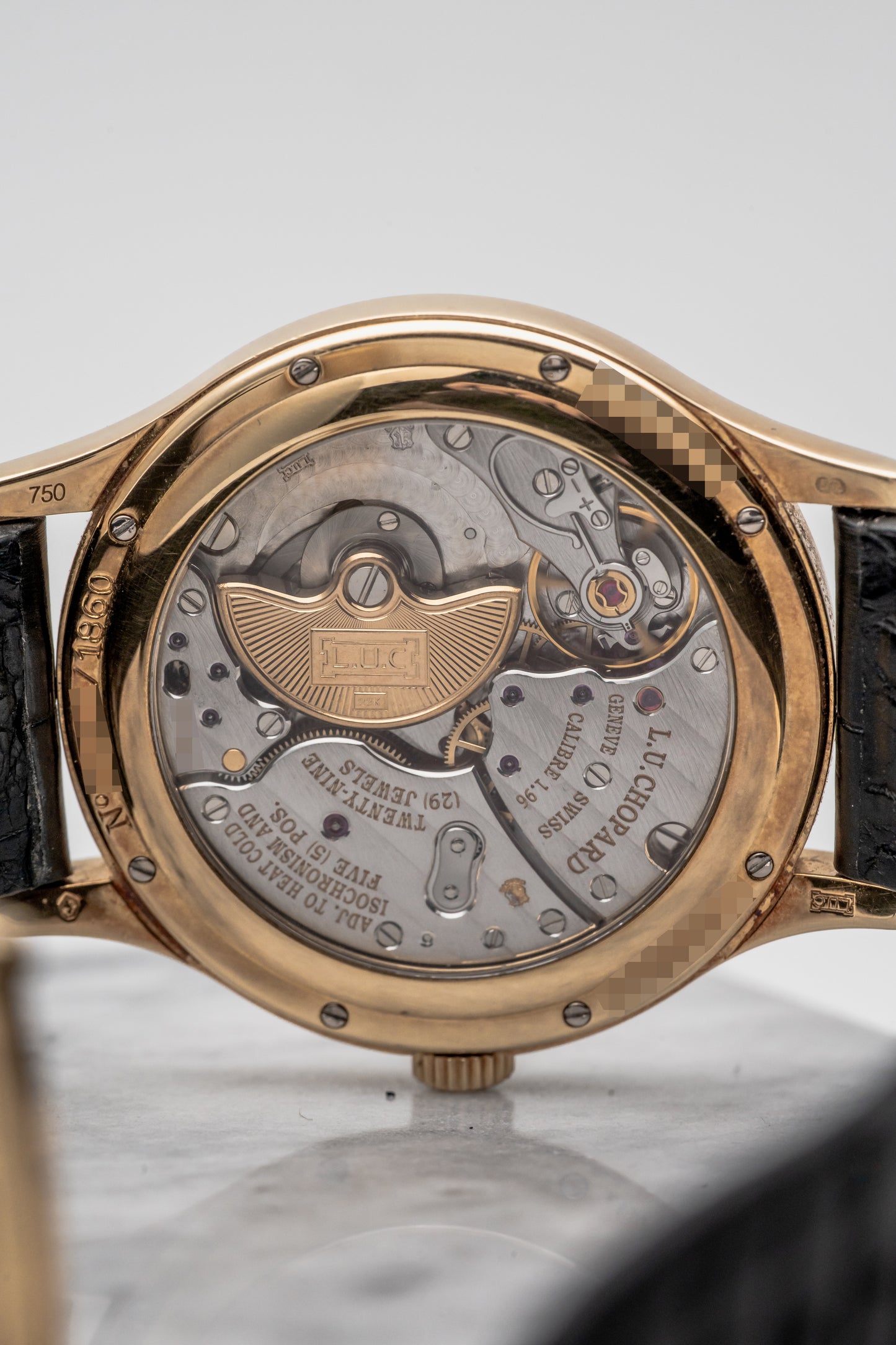 Chopard L.U.C 16/1860/2, Silver Guilloché Dial, Yellow Gold