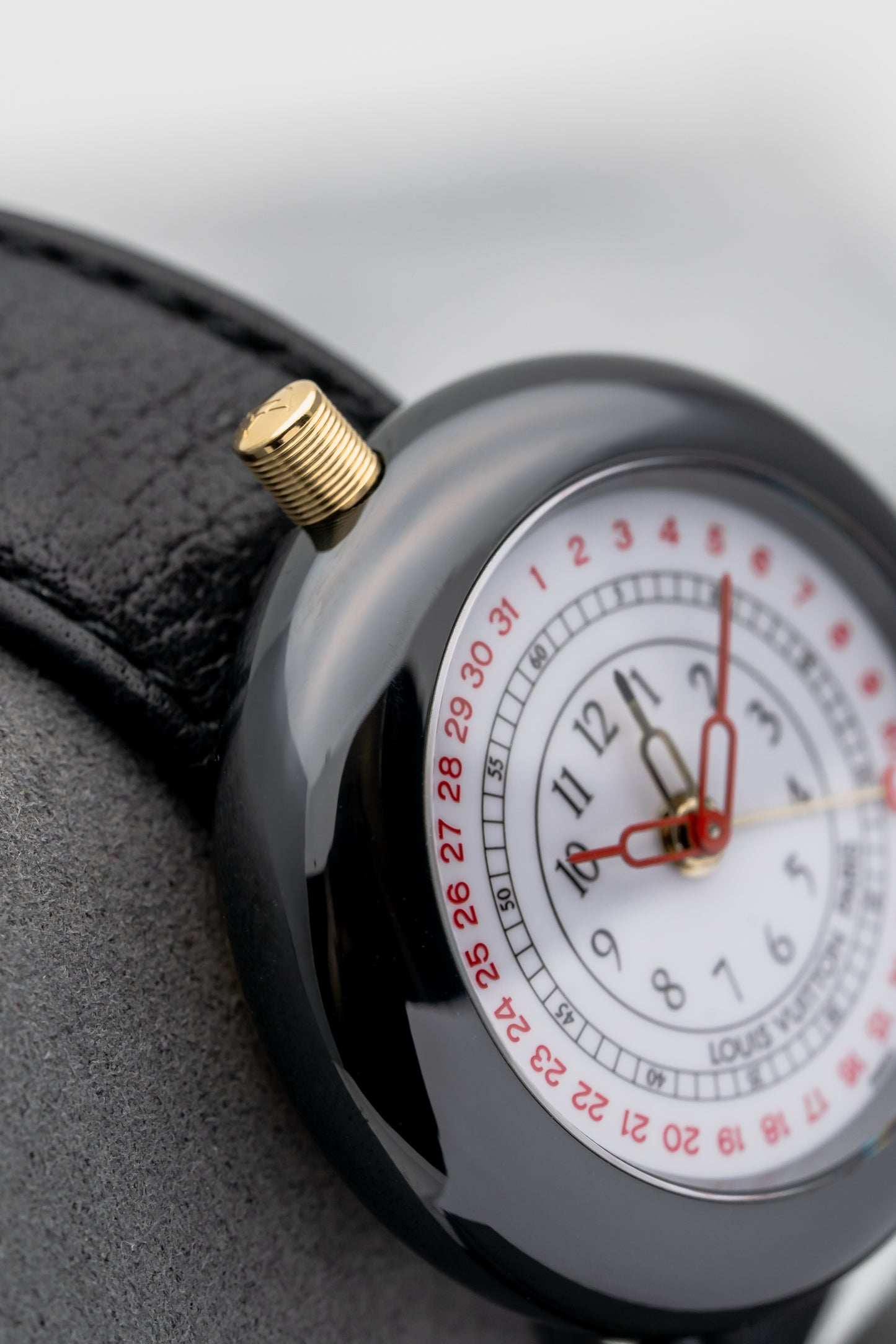 Louis Vuitton Monterey II Black Ceramic & Yellow Gold